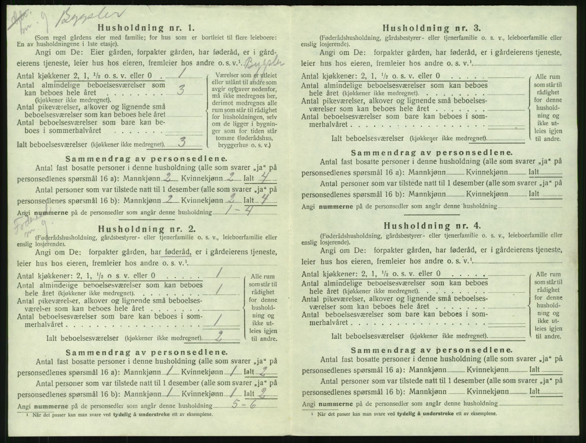 SAT, 1920 census for Haram, 1920, p. 354