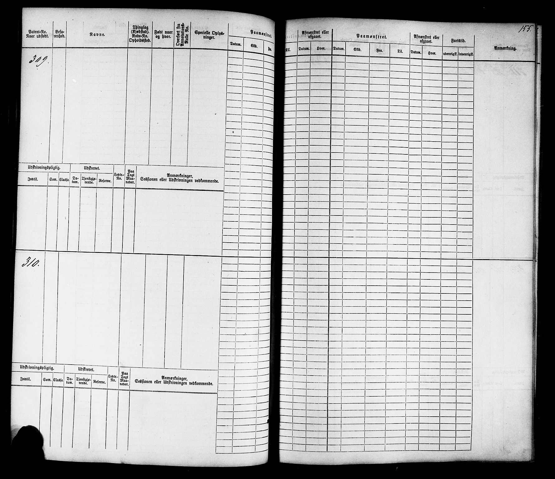 Tvedestrand mønstringskrets, AV/SAK-2031-0011/F/Fb/L0015: Hovedrulle nr 1-766, U-31, 1869-1900, p. 159