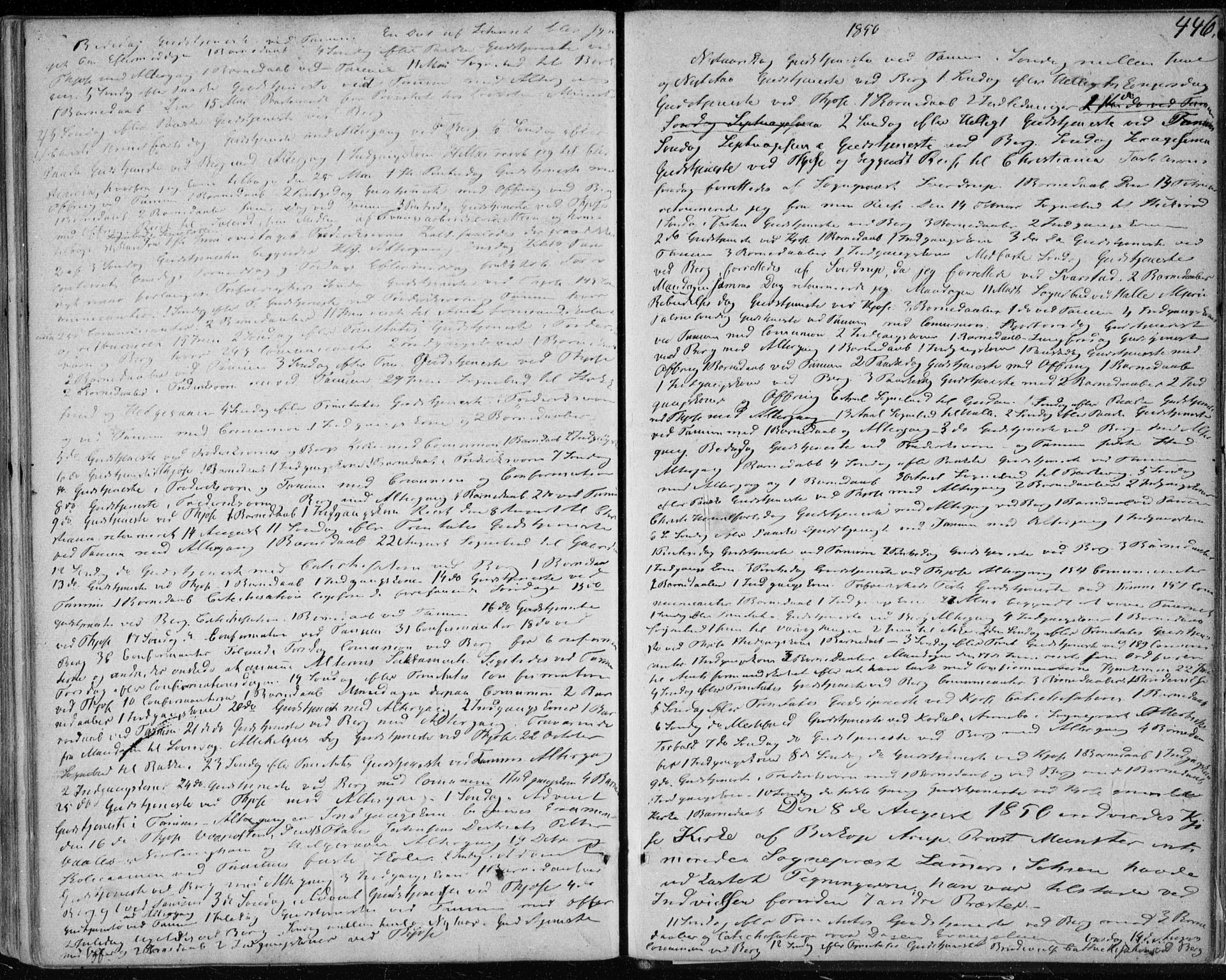 Brunlanes kirkebøker, SAKO/A-342/F/Fa/L0004: Parish register (official) no. I 4, 1846-1862, p. 446