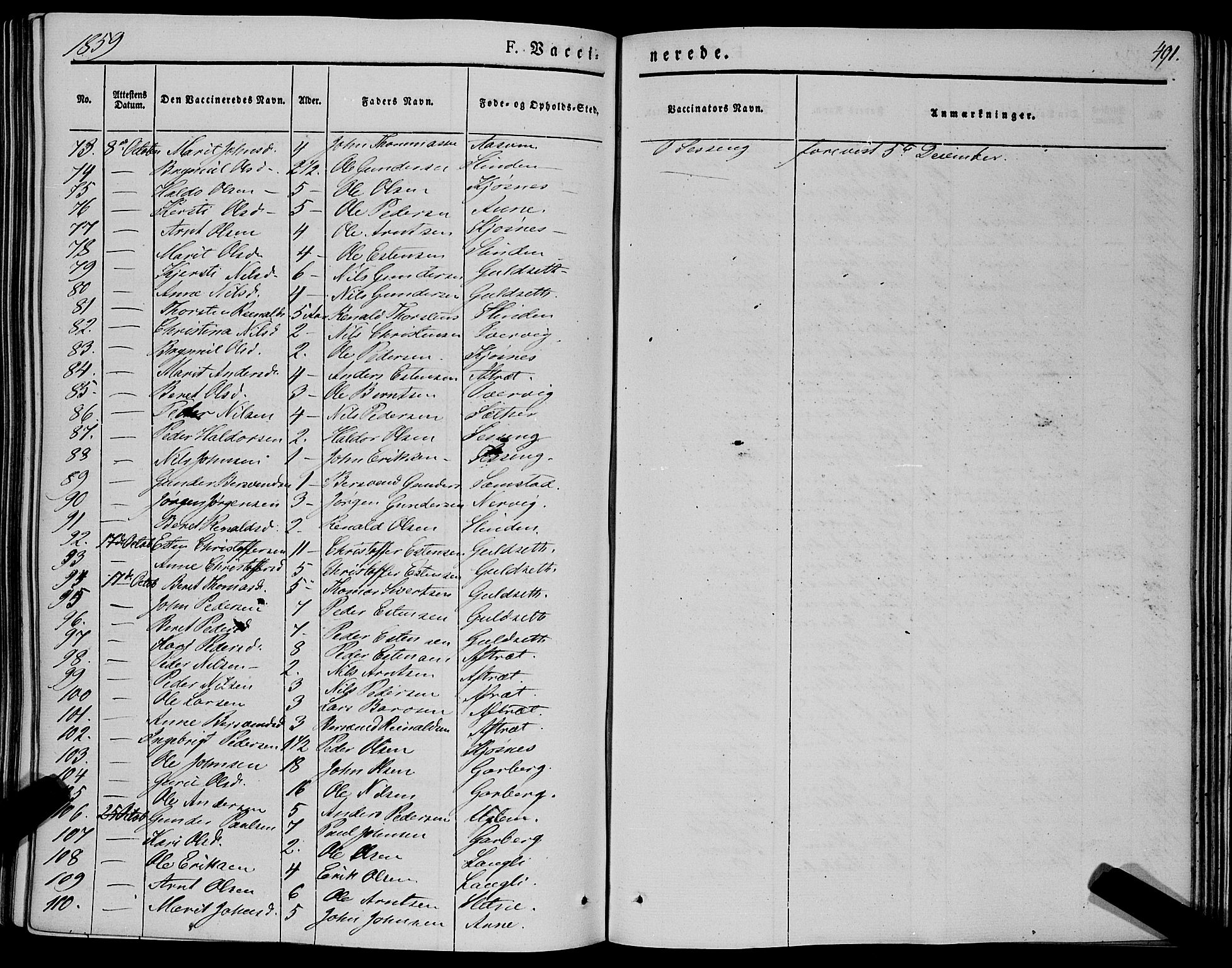 Ministerialprotokoller, klokkerbøker og fødselsregistre - Sør-Trøndelag, AV/SAT-A-1456/695/L1145: Parish register (official) no. 695A06 /1, 1843-1859, p. 491