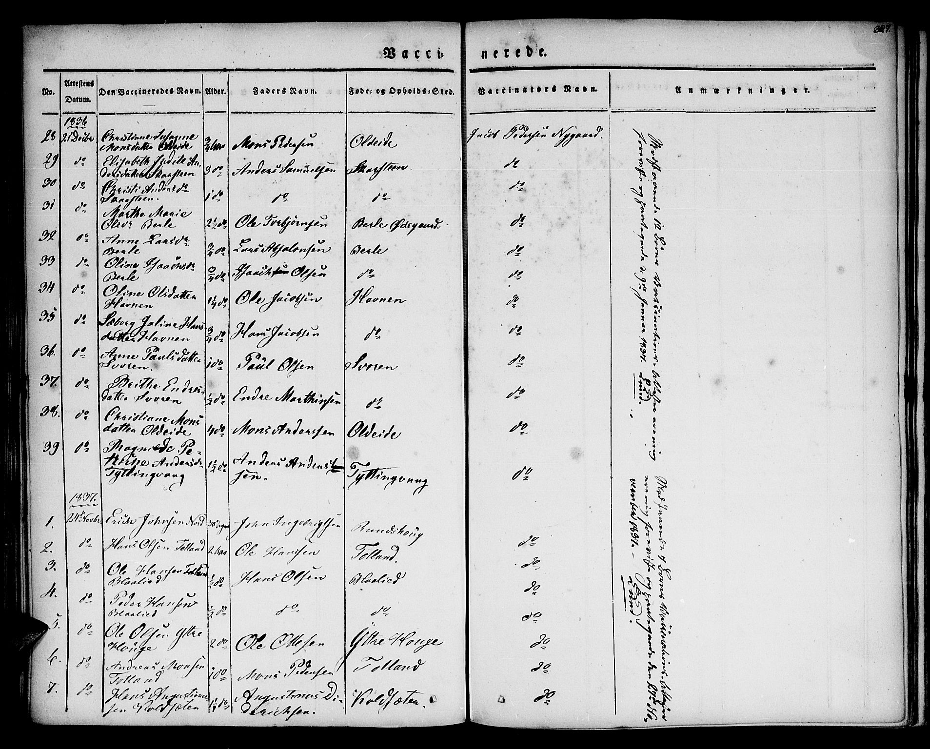 Davik sokneprestembete, AV/SAB-A-79701/H/Haa/Haaa/L0004: Parish register (official) no. A 4, 1830-1849, p. 327