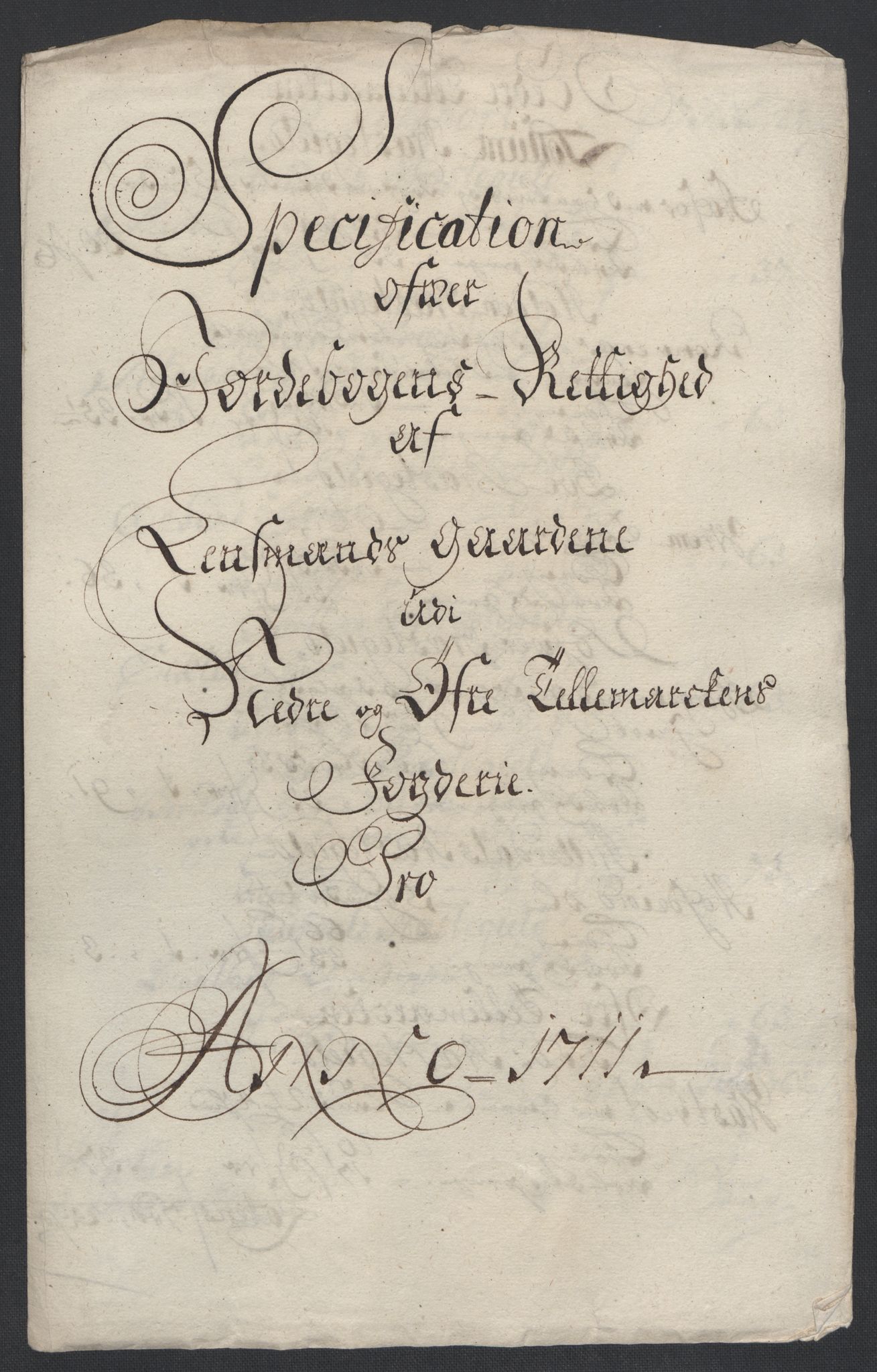 Rentekammeret inntil 1814, Reviderte regnskaper, Fogderegnskap, RA/EA-4092/R36/L2120: Fogderegnskap Øvre og Nedre Telemark og Bamble, 1711, p. 228
