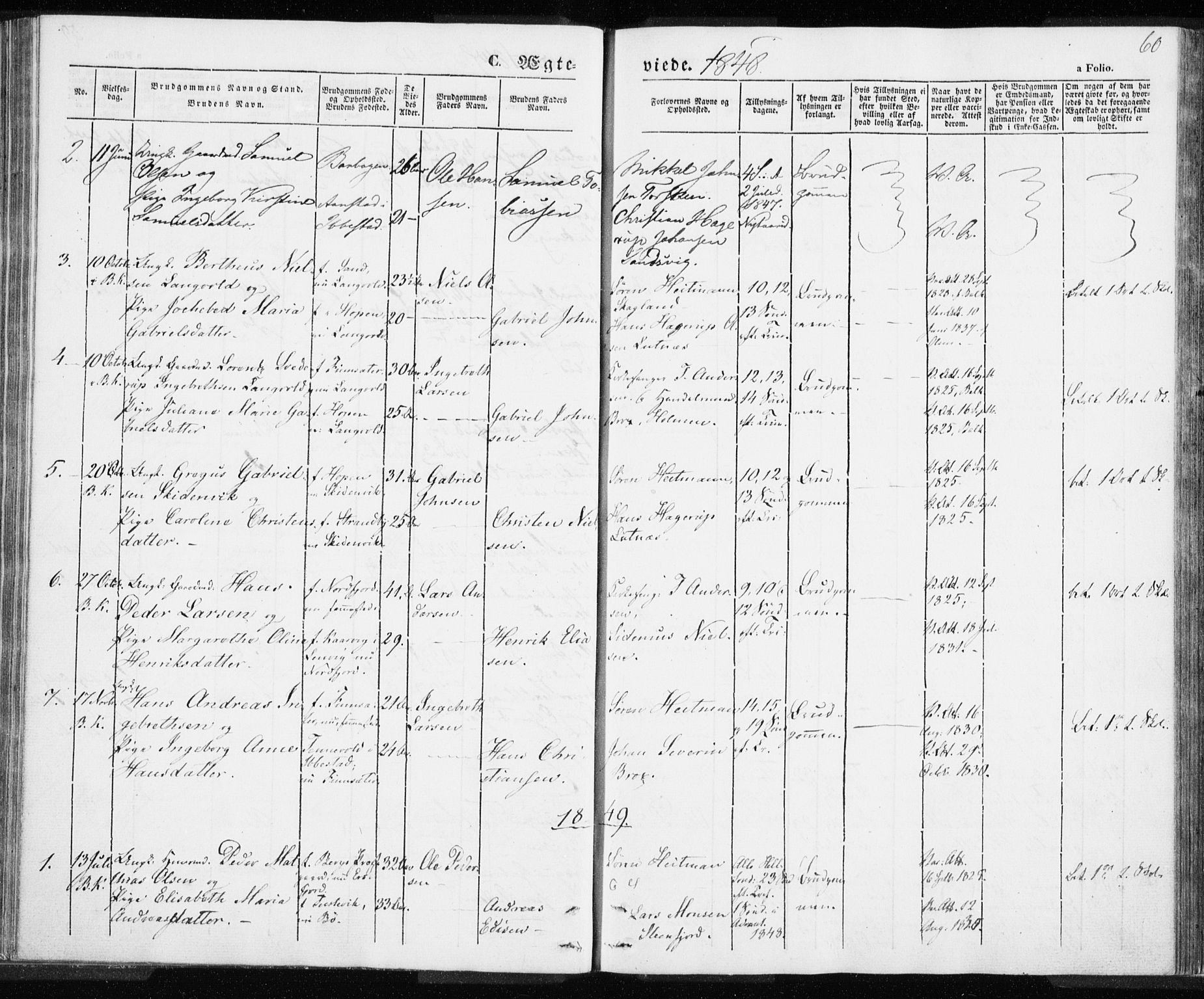 Berg sokneprestkontor, SATØ/S-1318/G/Ga/Gaa/L0001kirke: Parish register (official) no. 1, 1846-1859, p. 60