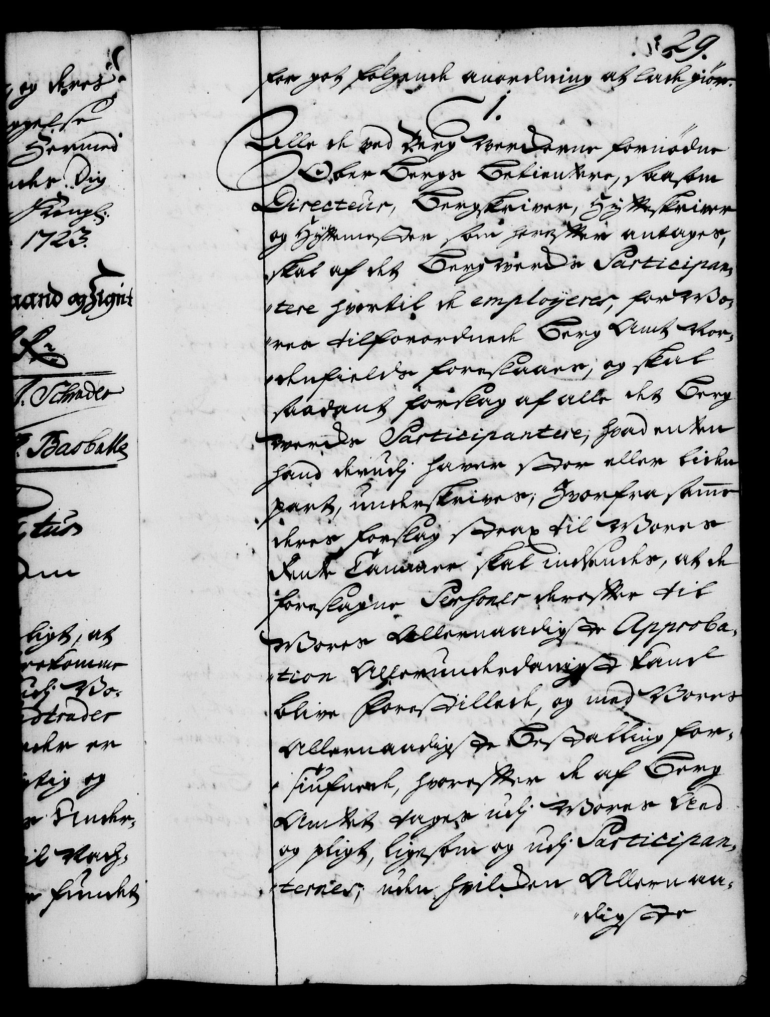 Rentekammeret, Kammerkanselliet, RA/EA-3111/G/Gg/Gga/L0002: Norsk ekspedisjonsprotokoll med register (merket RK 53.2), 1723-1727, p. 29