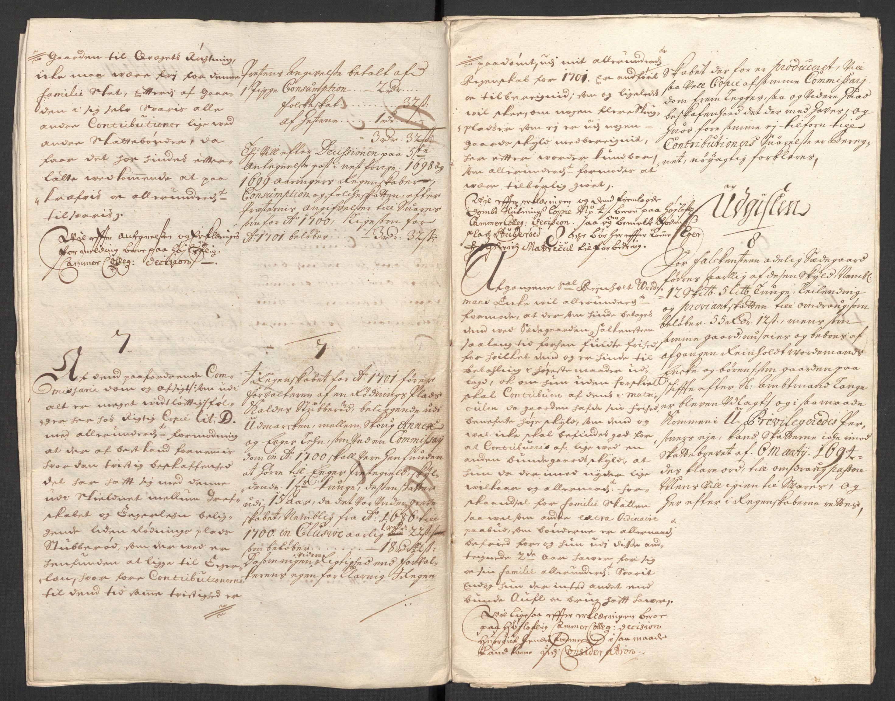 Rentekammeret inntil 1814, Reviderte regnskaper, Fogderegnskap, RA/EA-4092/R32/L1869: Fogderegnskap Jarlsberg grevskap, 1700-1701, p. 423