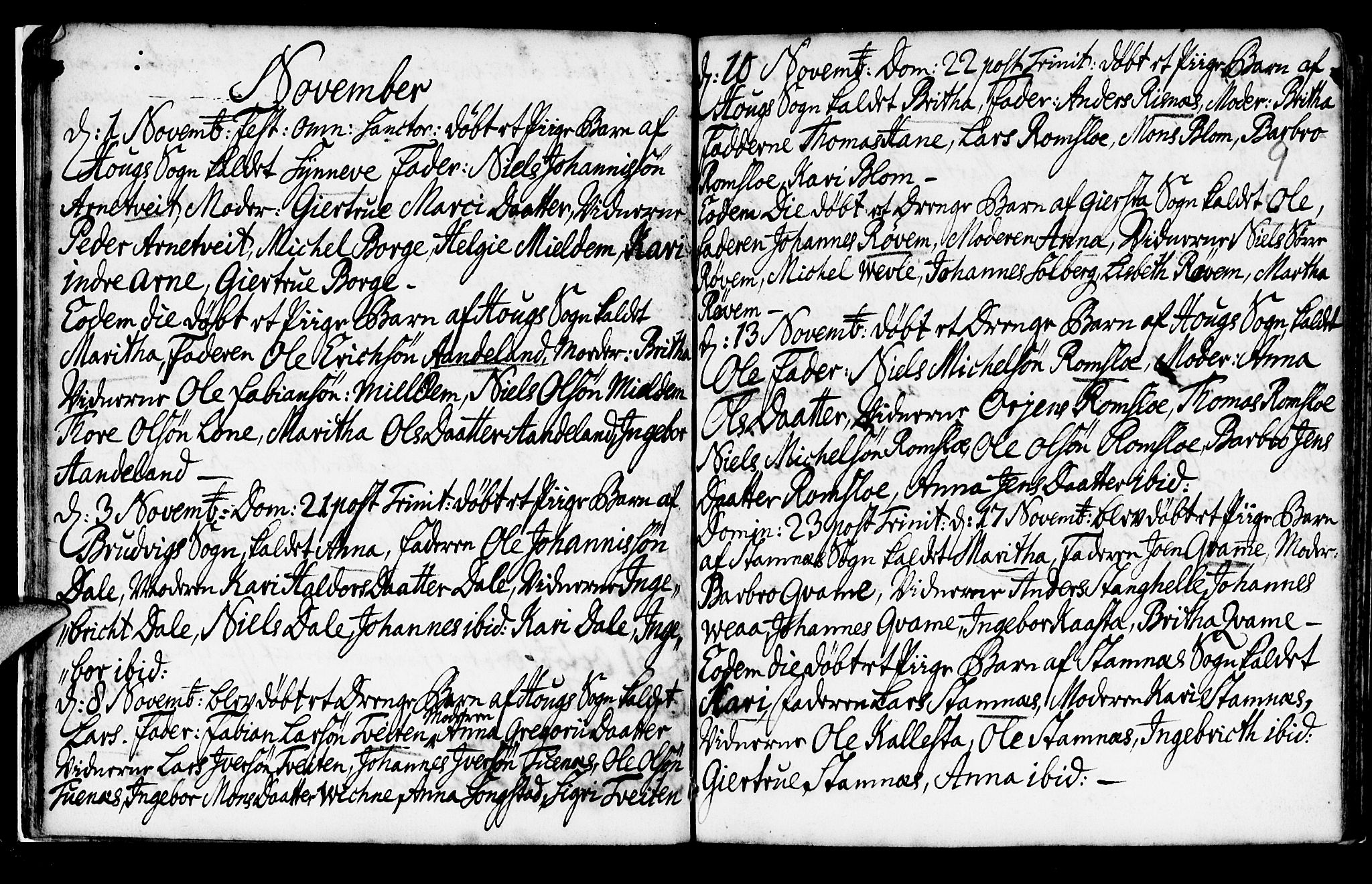 Haus sokneprestembete, AV/SAB-A-75601/H/Haa: Parish register (official) no. A 6, 1748-1758, p. 9