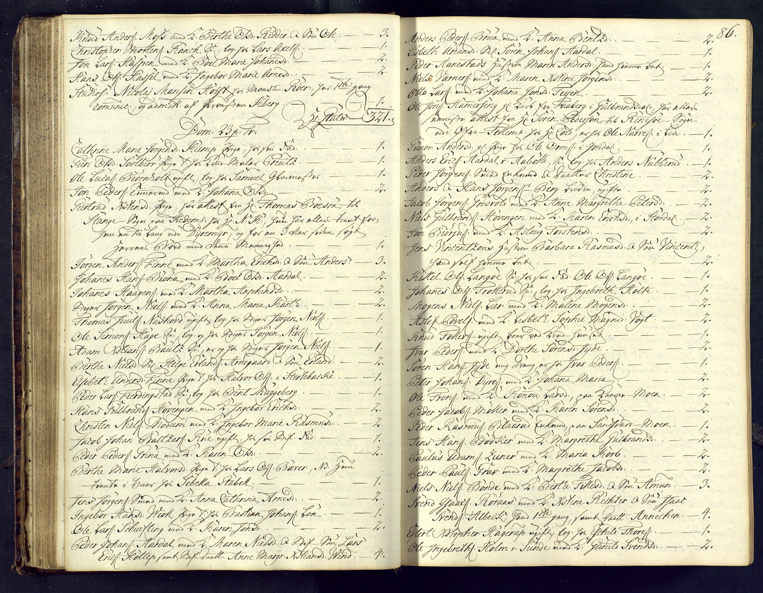 Kongsberg kirkebøker, AV/SAKO-A-22/M/Ma/L0004: Communicants register no. 4, 1750-1755, p. 86
