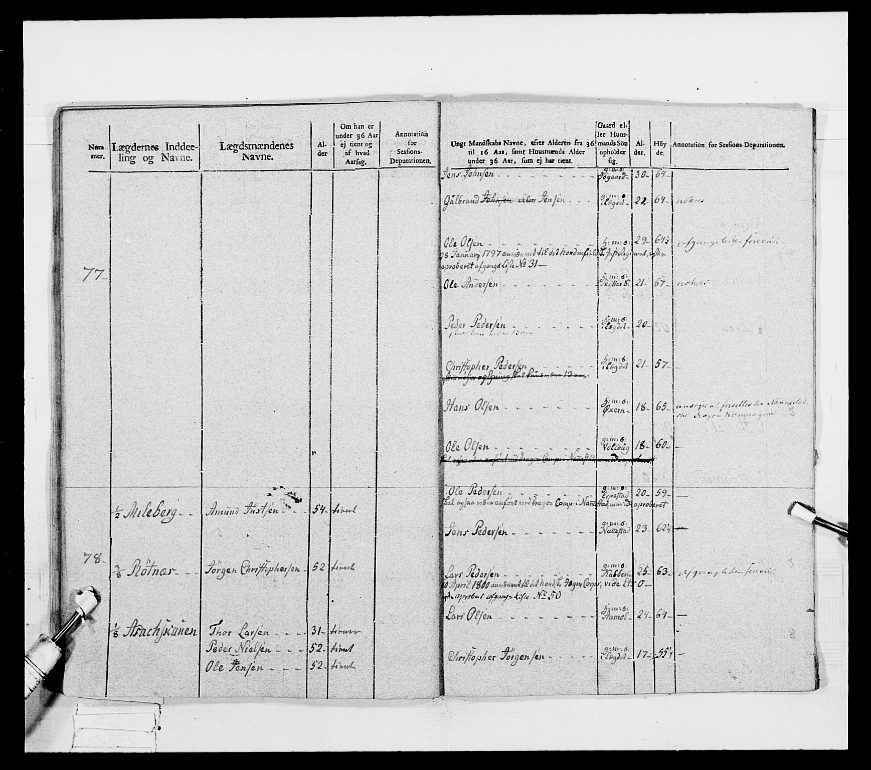 Generalitets- og kommissariatskollegiet, Det kongelige norske kommissariatskollegium, AV/RA-EA-5420/E/Eh/L0040: 1. Akershusiske nasjonale infanteriregiment, 1792-1800, p. 526