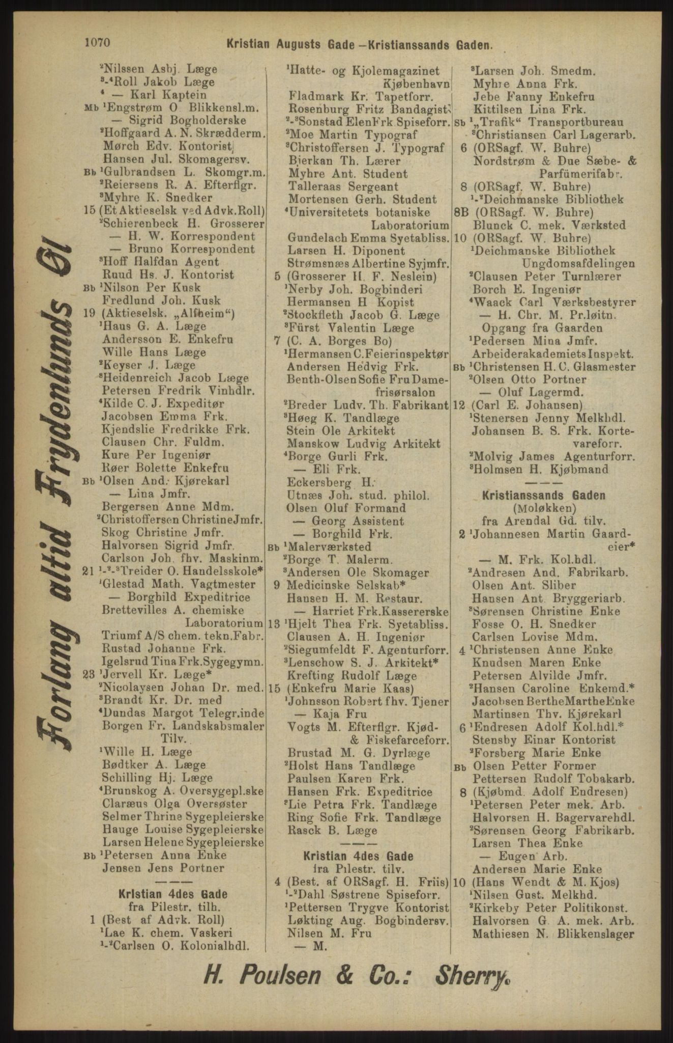 Kristiania/Oslo adressebok, PUBL/-, 1904, p. 1070