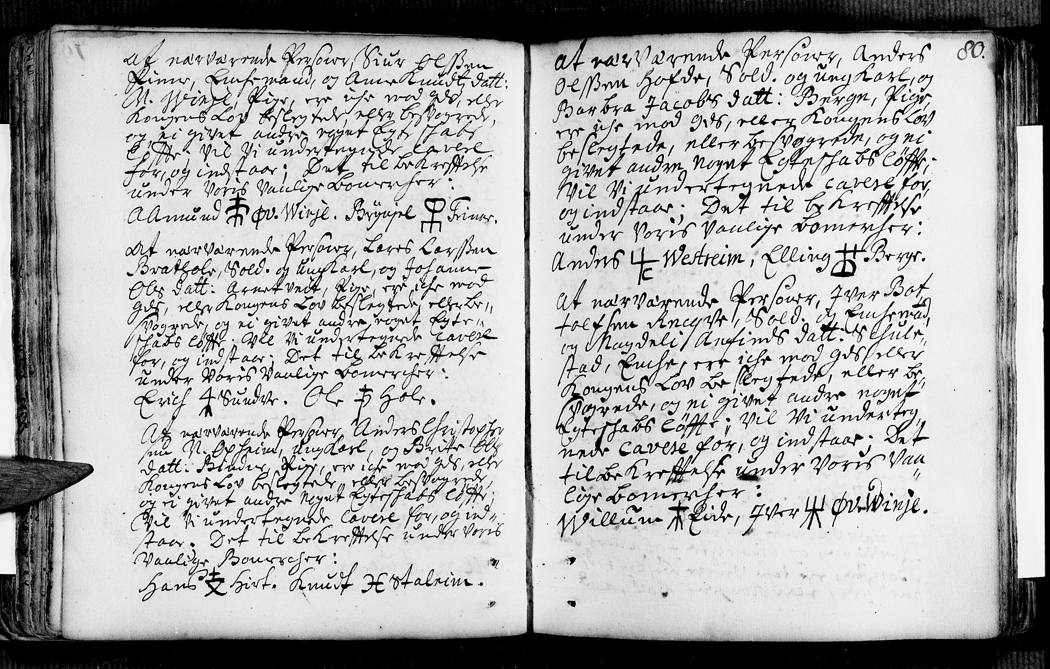 Voss sokneprestembete, AV/SAB-A-79001/H/Haa: Parish register (official) no. A 2, 1709-1730, p. 80