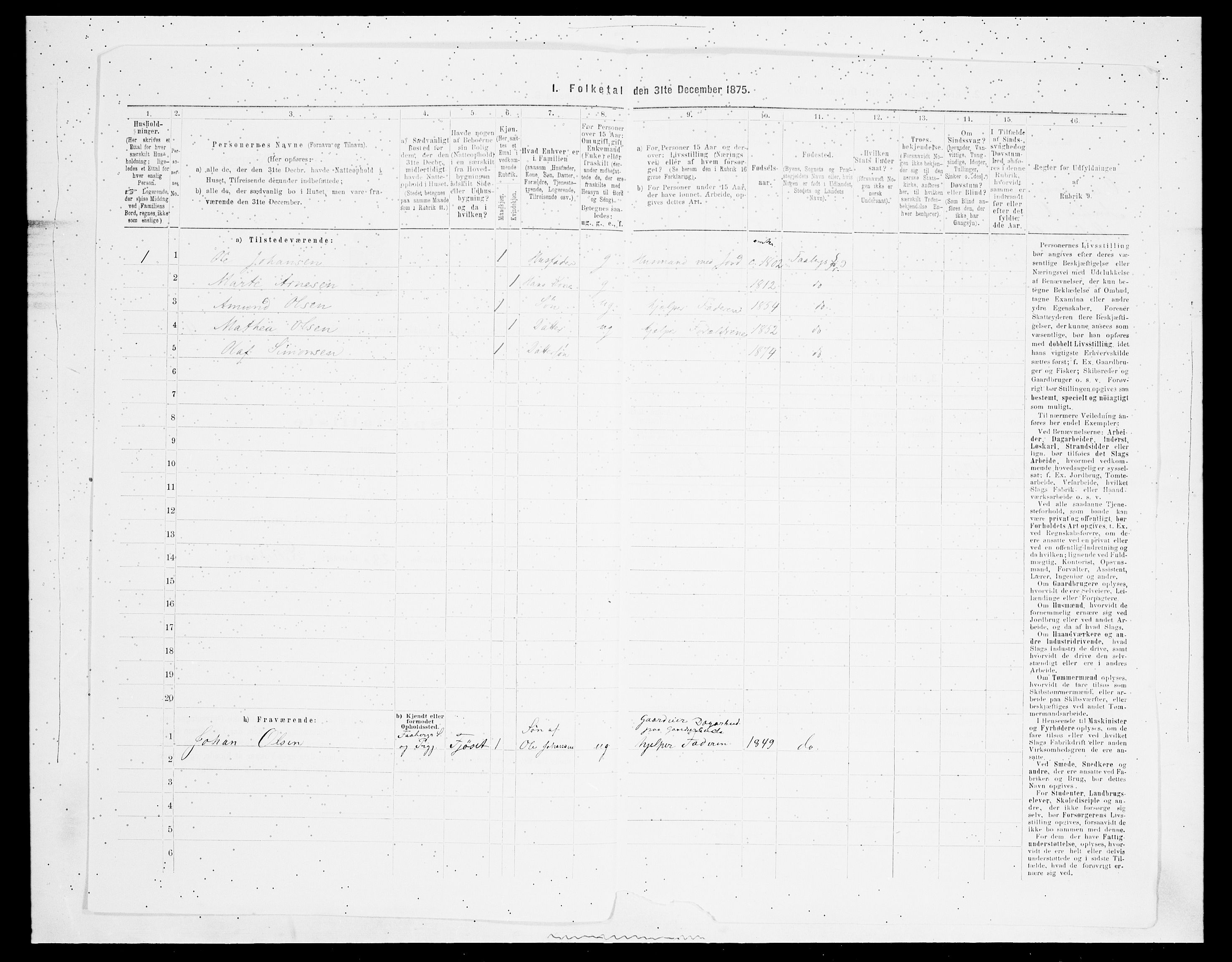 SAH, 1875 census for 0524L Fåberg/Fåberg og Lillehammer, 1875, p. 500