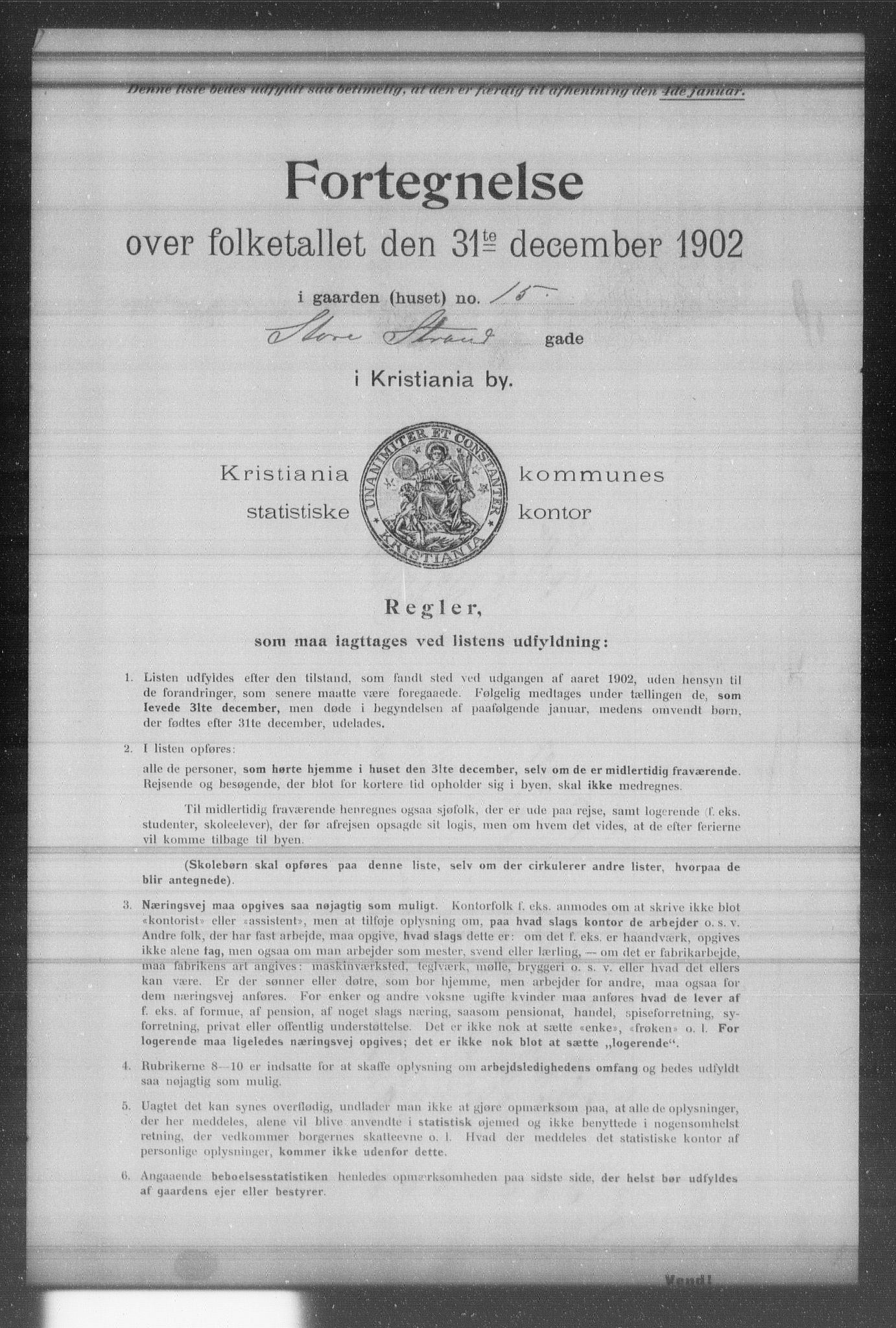 OBA, Municipal Census 1902 for Kristiania, 1902, p. 19175