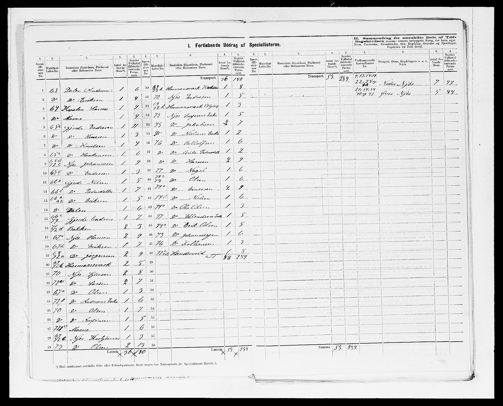 SAB, 1875 census for 1419P Leikanger, 1875, p. 9