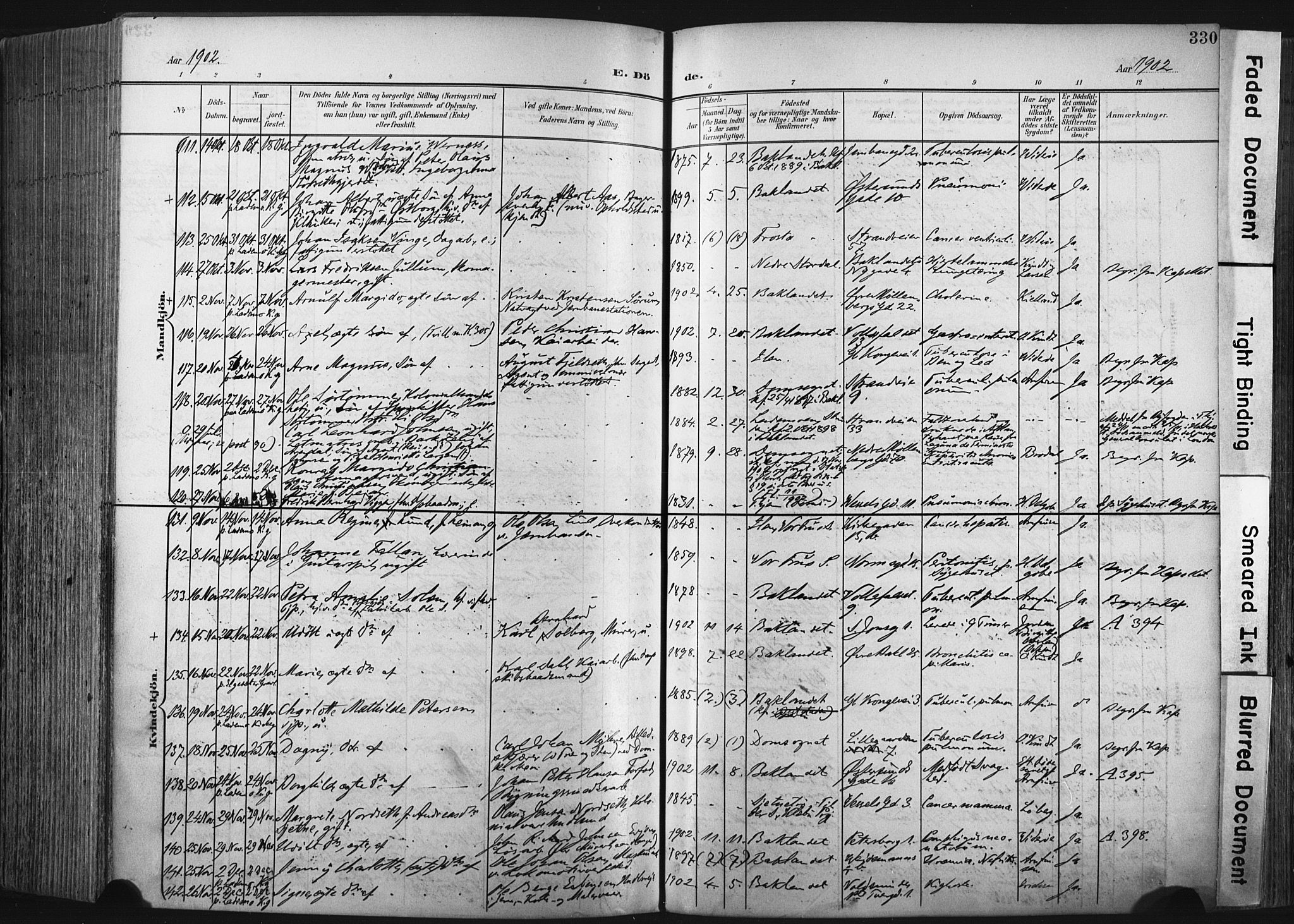 Ministerialprotokoller, klokkerbøker og fødselsregistre - Sør-Trøndelag, AV/SAT-A-1456/604/L0201: Parish register (official) no. 604A21, 1901-1911, p. 330