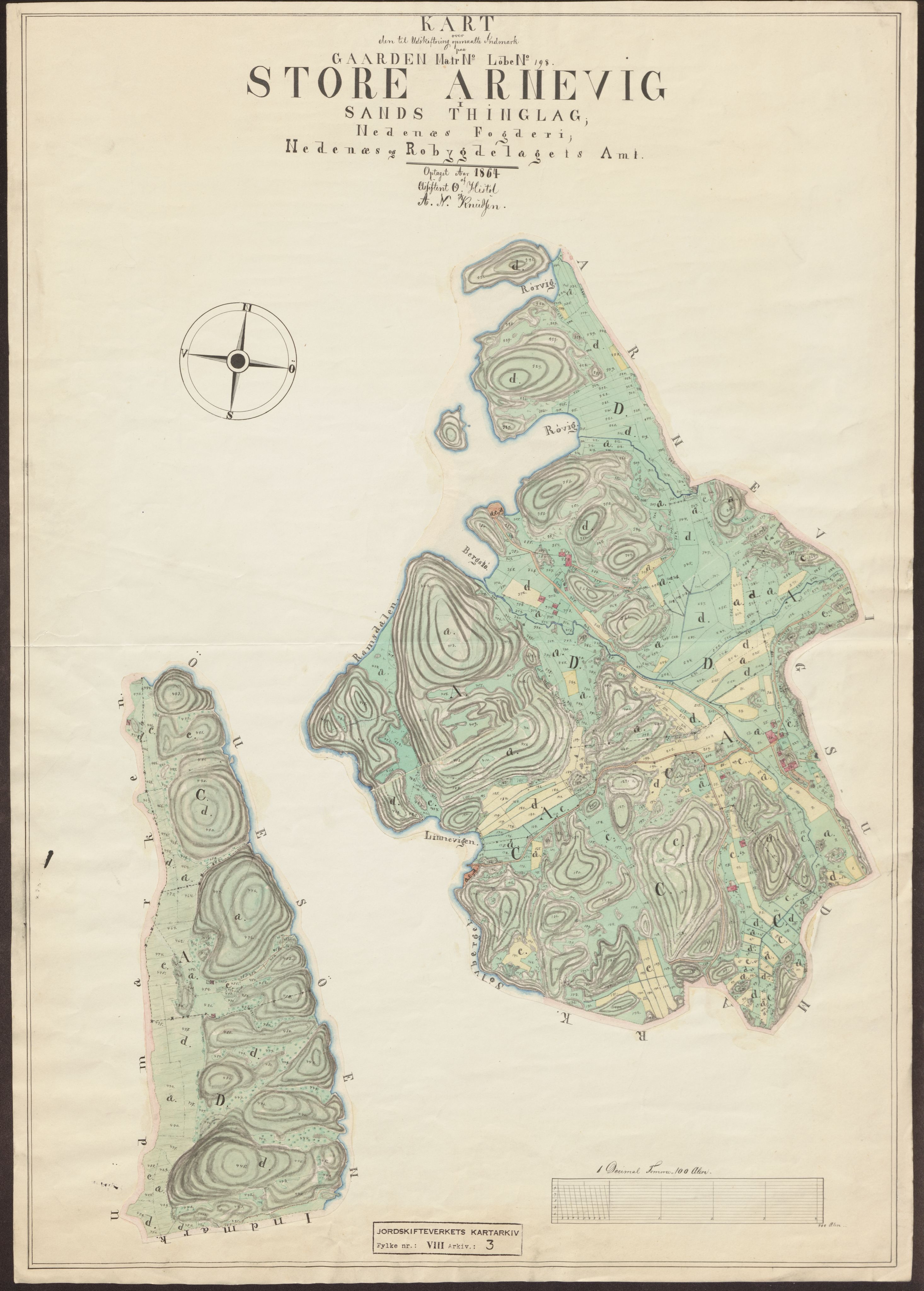 Jordskifteverkets kartarkiv, AV/RA-S-3929/T, 1859-1988, p. 19