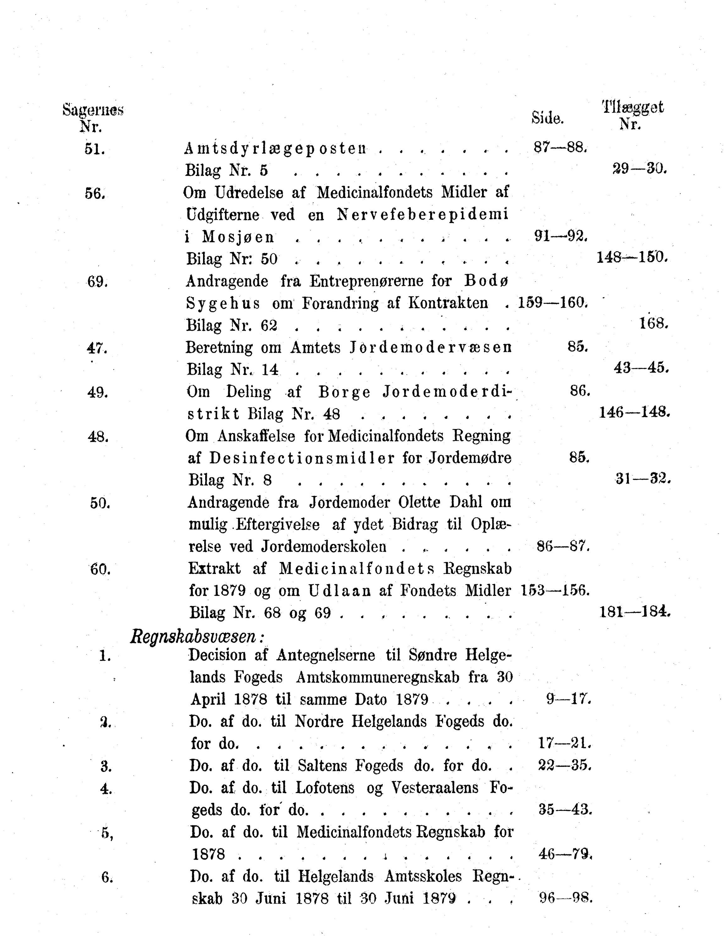 Nordland Fylkeskommune. Fylkestinget, AIN/NFK-17/176/A/Ac/L0013: Fylkestingsforhandlinger 1880, 1880