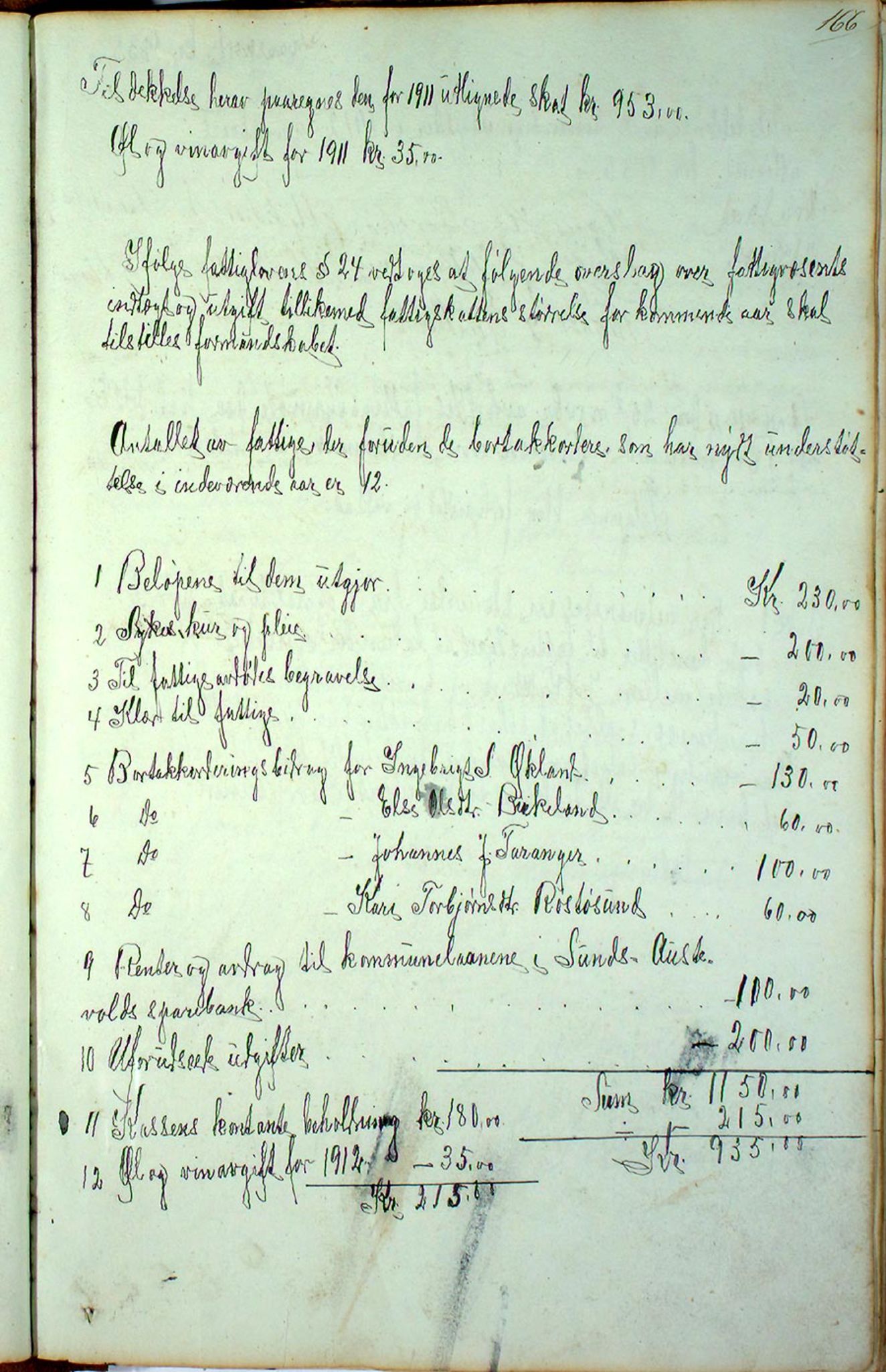 Austevoll kommune. Fattigstyret, IKAH/1244-311/A/Aa/L0001a: Møtebok for Austevoll sokn fattigkommisjon , 1846-1922, p. 166a