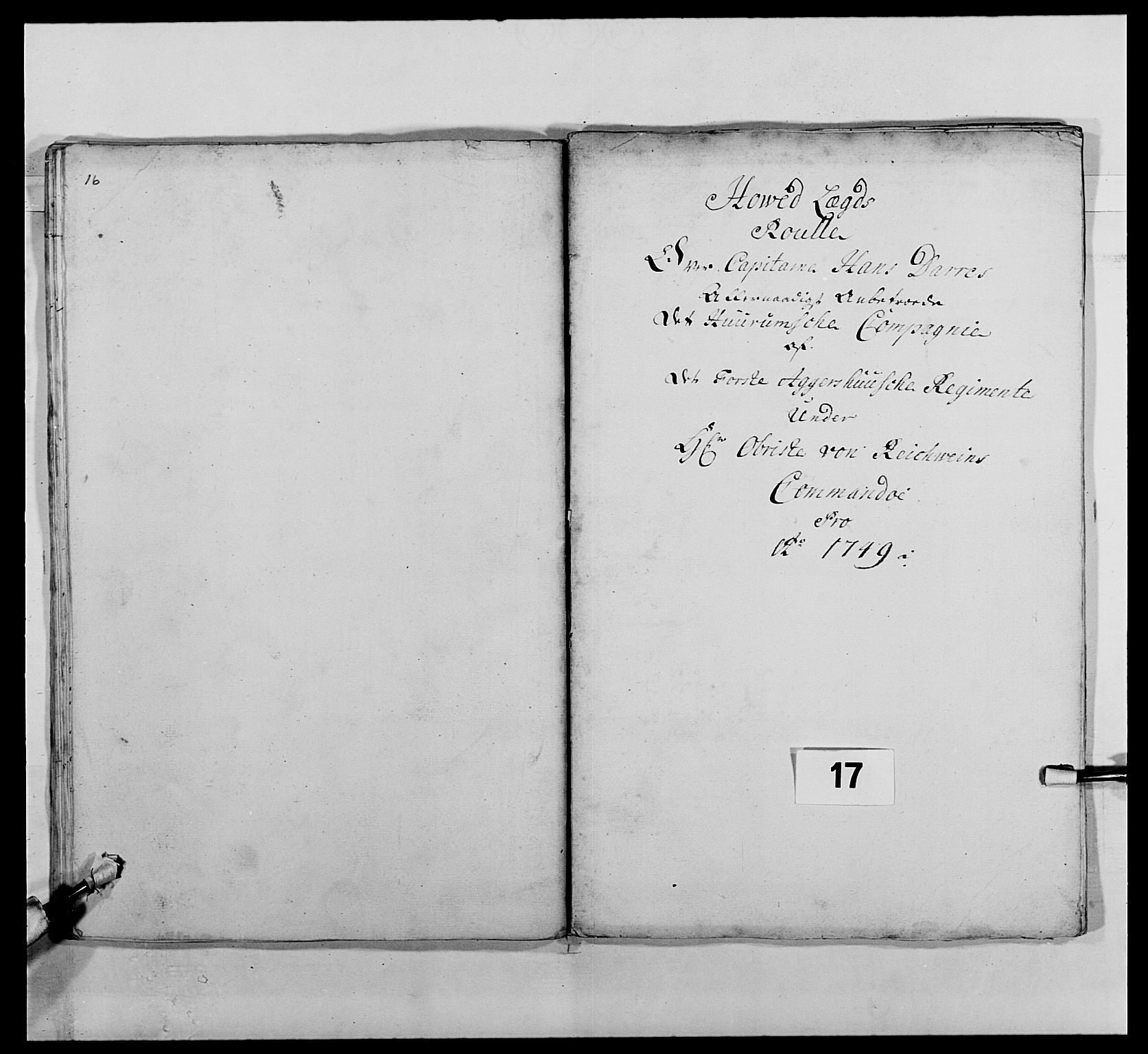 Kommanderende general (KG I) med Det norske krigsdirektorium, AV/RA-EA-5419/E/Ea/L0486: 1. Akershusiske regiment, 1727-1749, p. 430