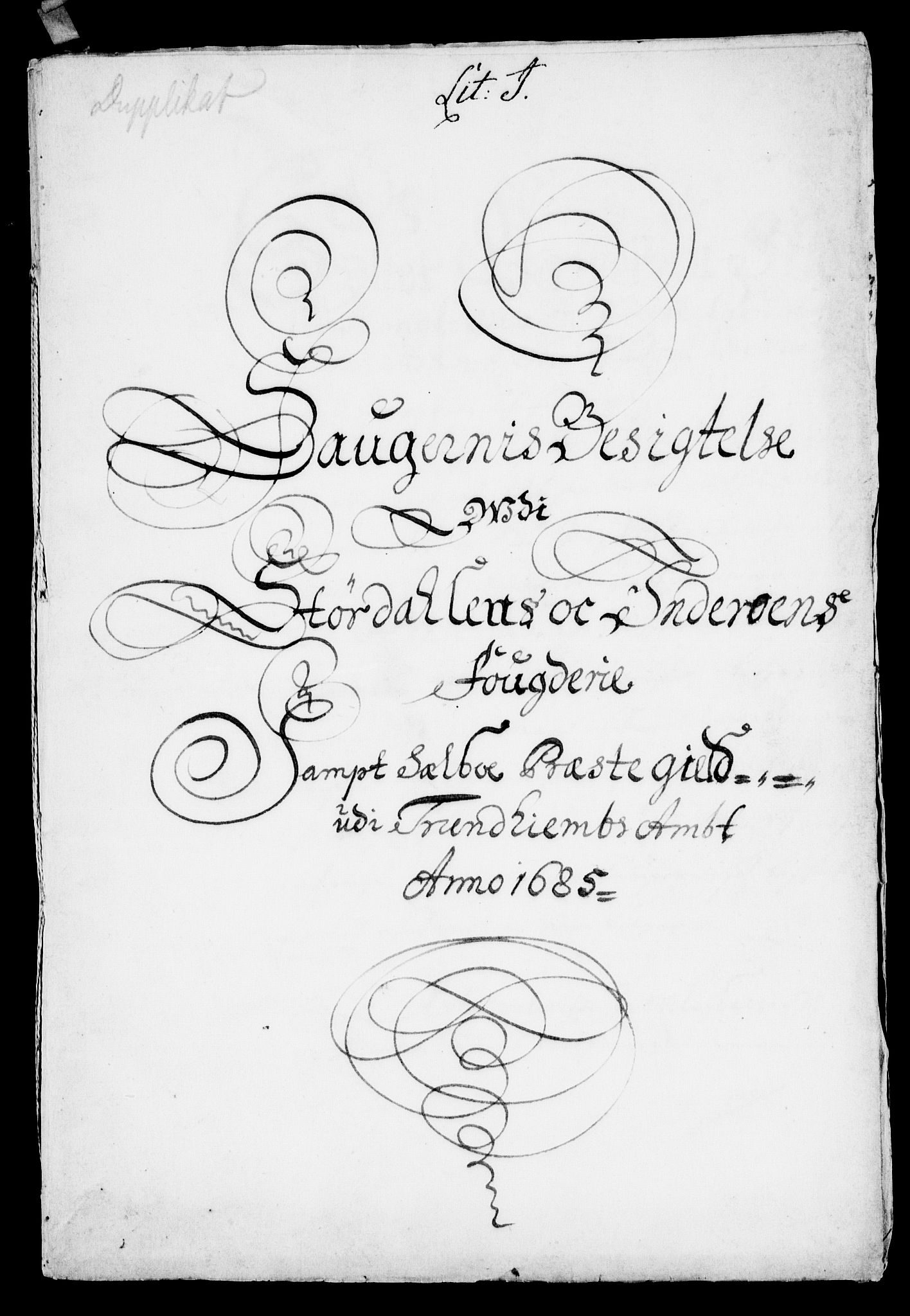 Danske Kanselli, Skapsaker, AV/RA-EA-4061/F/L0005: Skap 8, pakke 103B-104, 1683-1689, p. 318