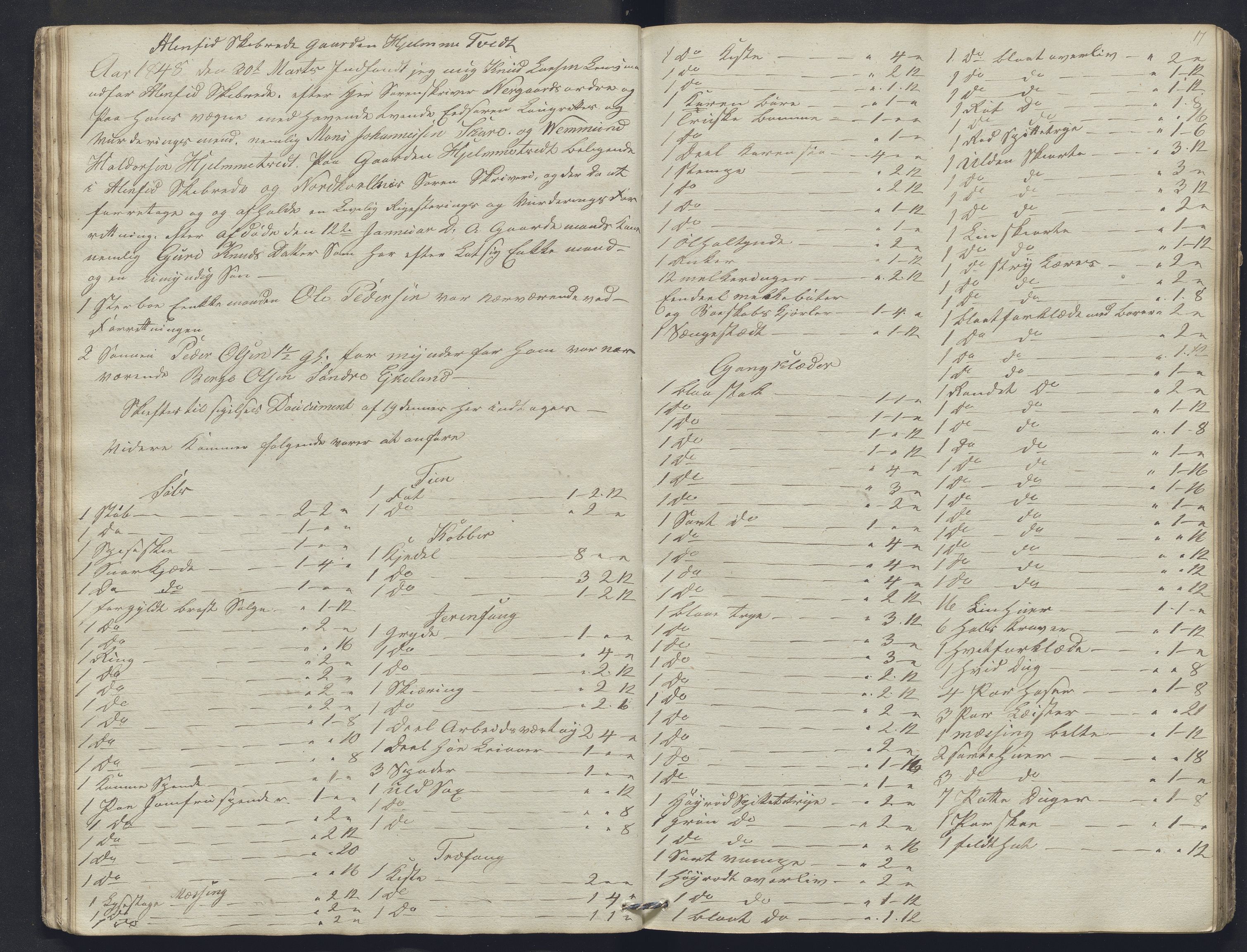 Nordhordland sorenskrivar, AV/SAB-A-2901/1/H/Hb/L0003: Registreringsprotokollar, 1846-1852, p. 17