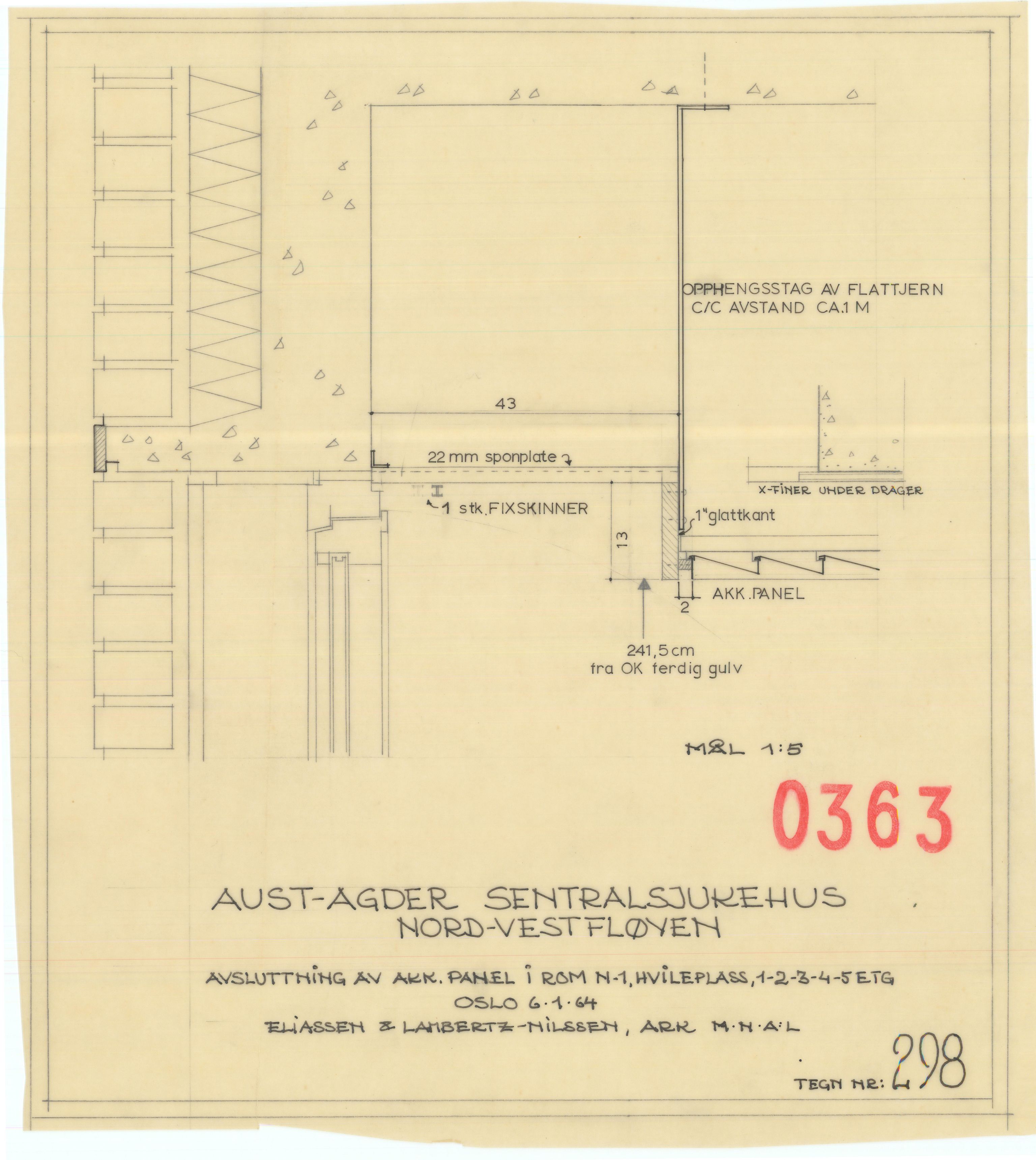 Eliassen og Lambertz-Nilssen Arkitekter, AAKS/PA-2983/T/T01/L0003: Tegningskogger 0363, 1960-1966, p. 14