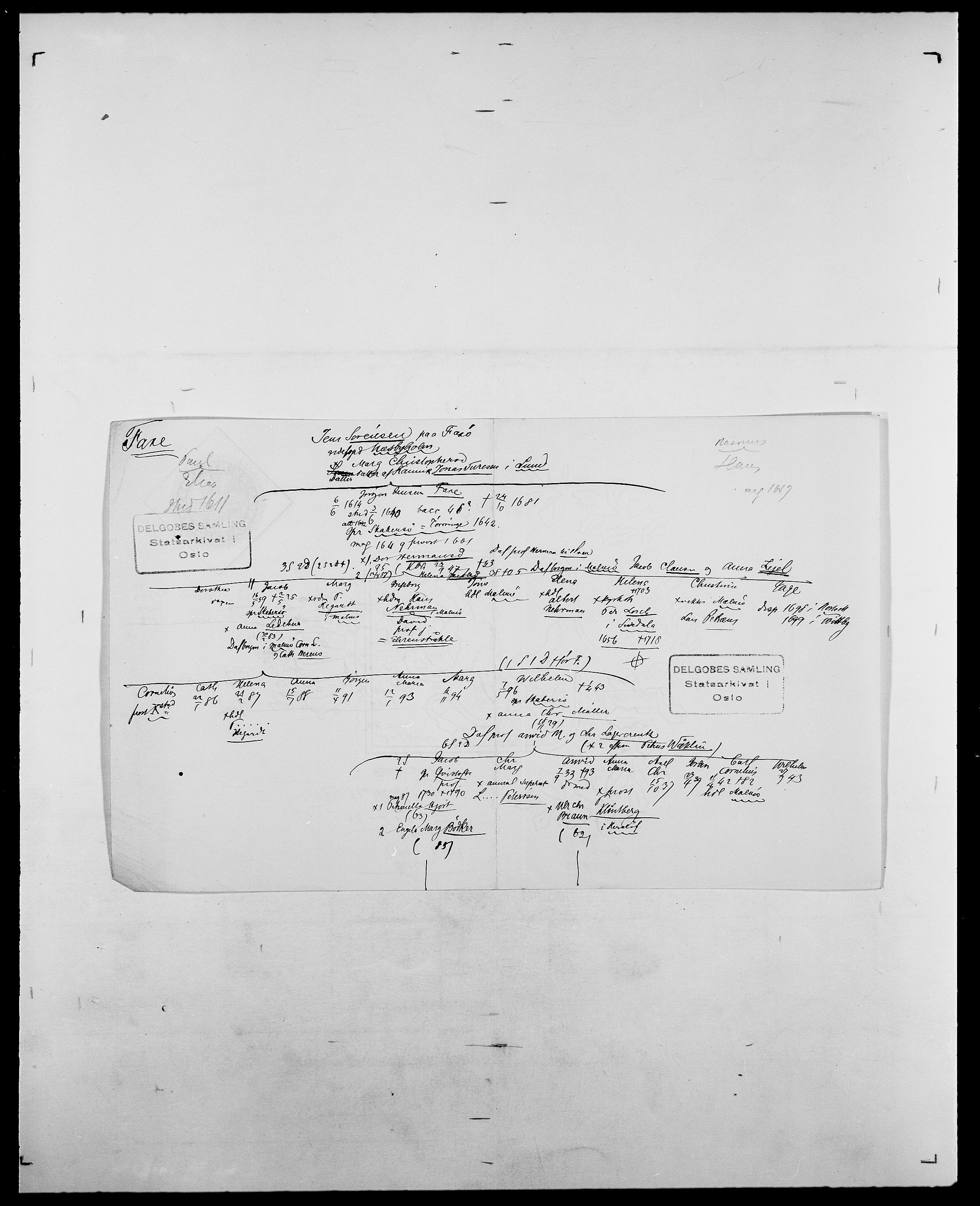 Delgobe, Charles Antoine - samling, AV/SAO-PAO-0038/D/Da/L0011: Fahlander - Flood, Flod, p. 182