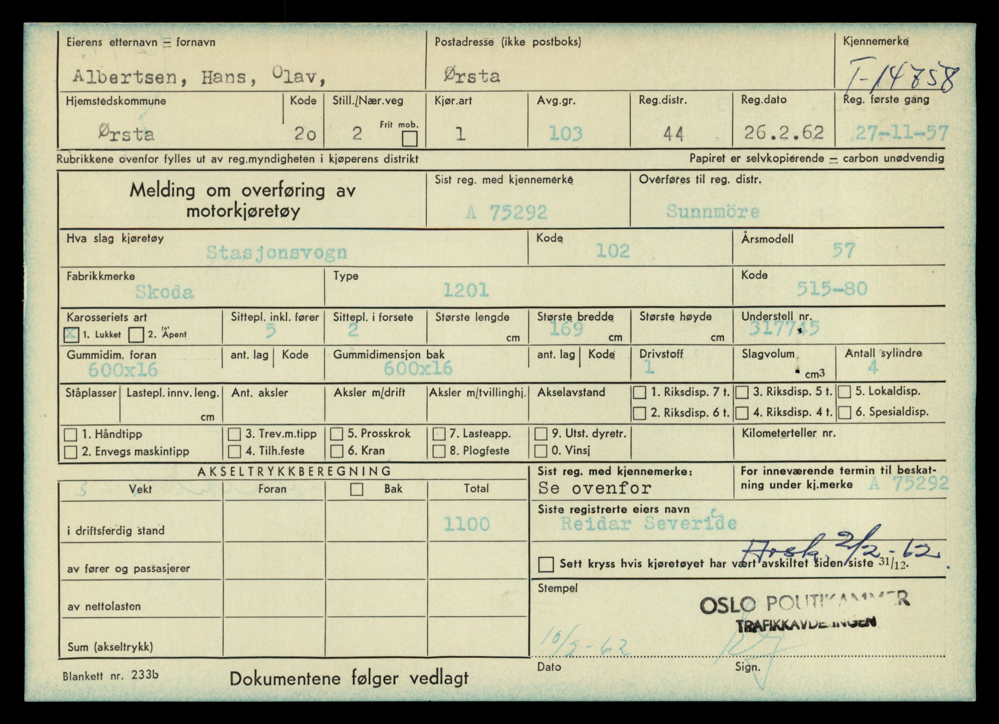 Møre og Romsdal vegkontor - Ålesund trafikkstasjon, AV/SAT-A-4099/F/Fe/L0048: Registreringskort for kjøretøy T 14721 - T 14863, 1927-1998, p. 742
