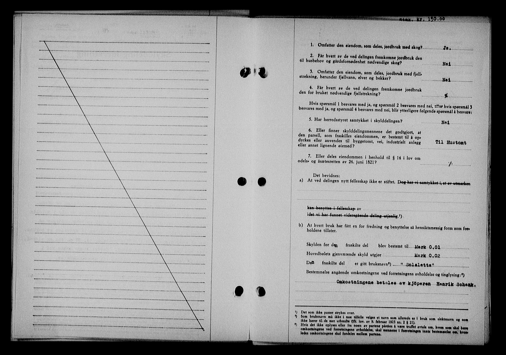 Vestre Nedenes/Sand sorenskriveri, SAK/1221-0010/G/Gb/Gba/L0053: Mortgage book no. A 6, 1944-1945, Diary no: : 5/1945
