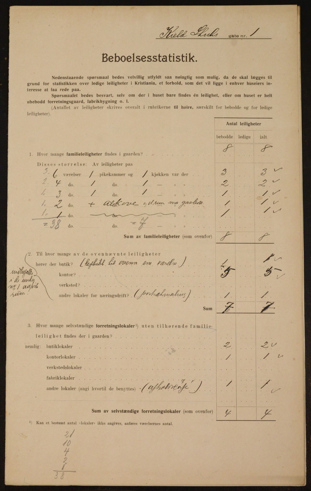 OBA, Municipal Census 1910 for Kristiania, 1910, p. 49823