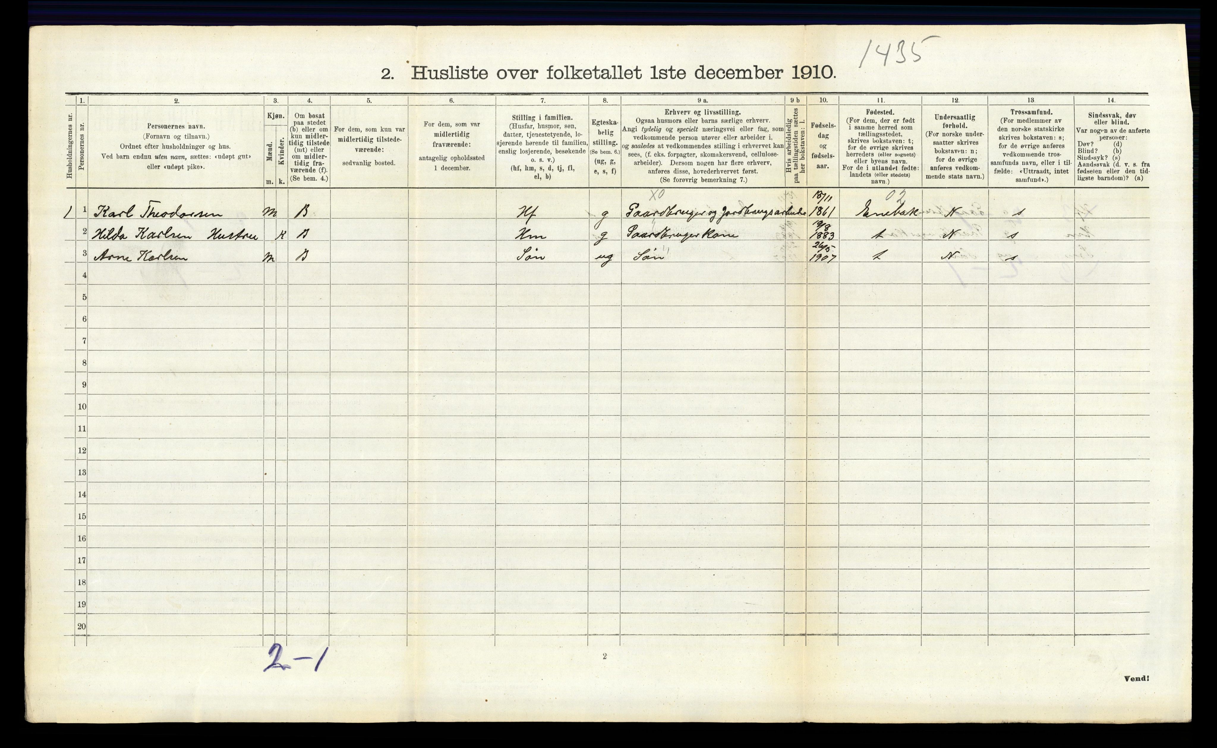 RA, 1910 census for Kråkstad, 1910, p. 422