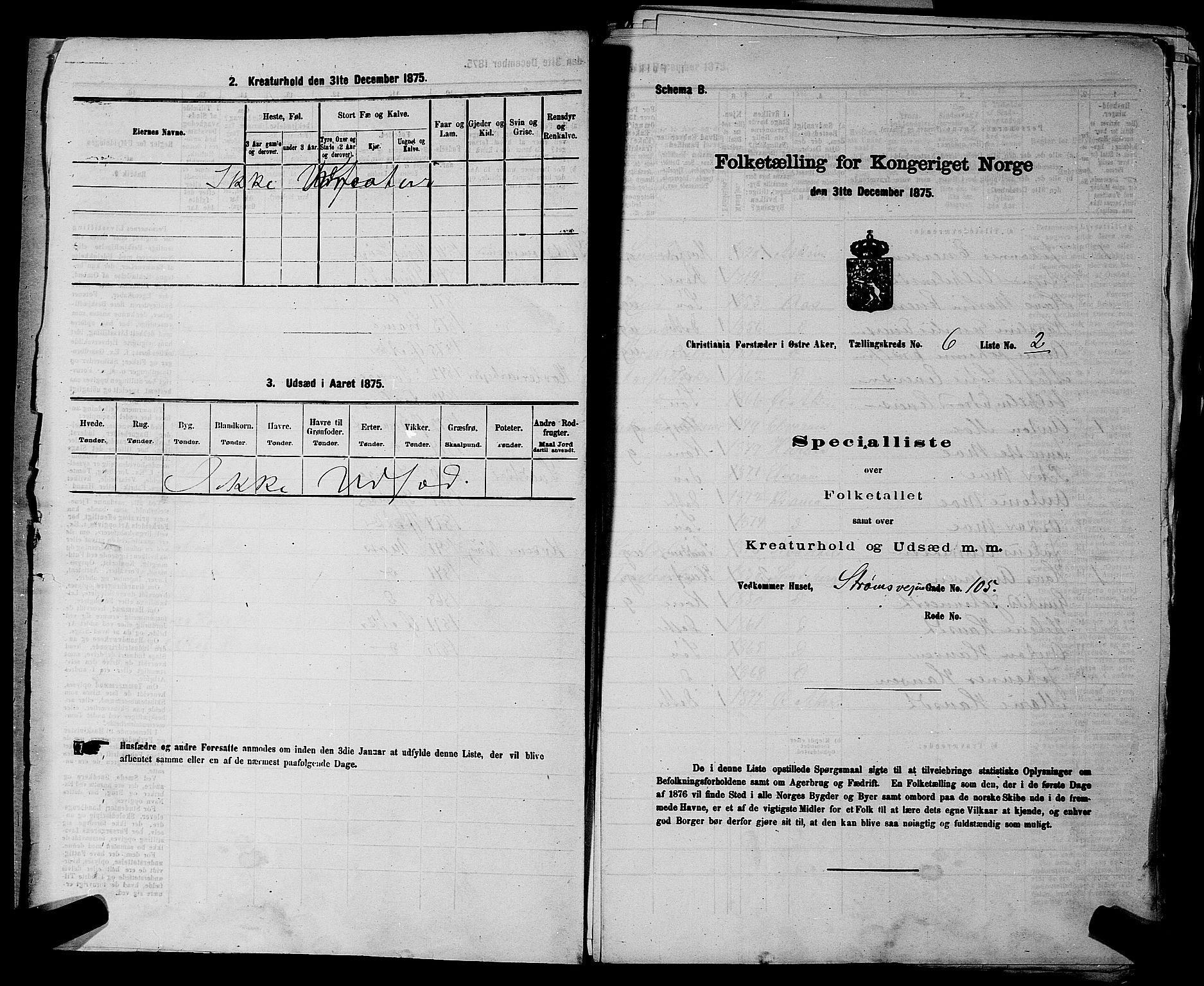 RA, 1875 census for 0218bP Østre Aker, 1875, p. 1633