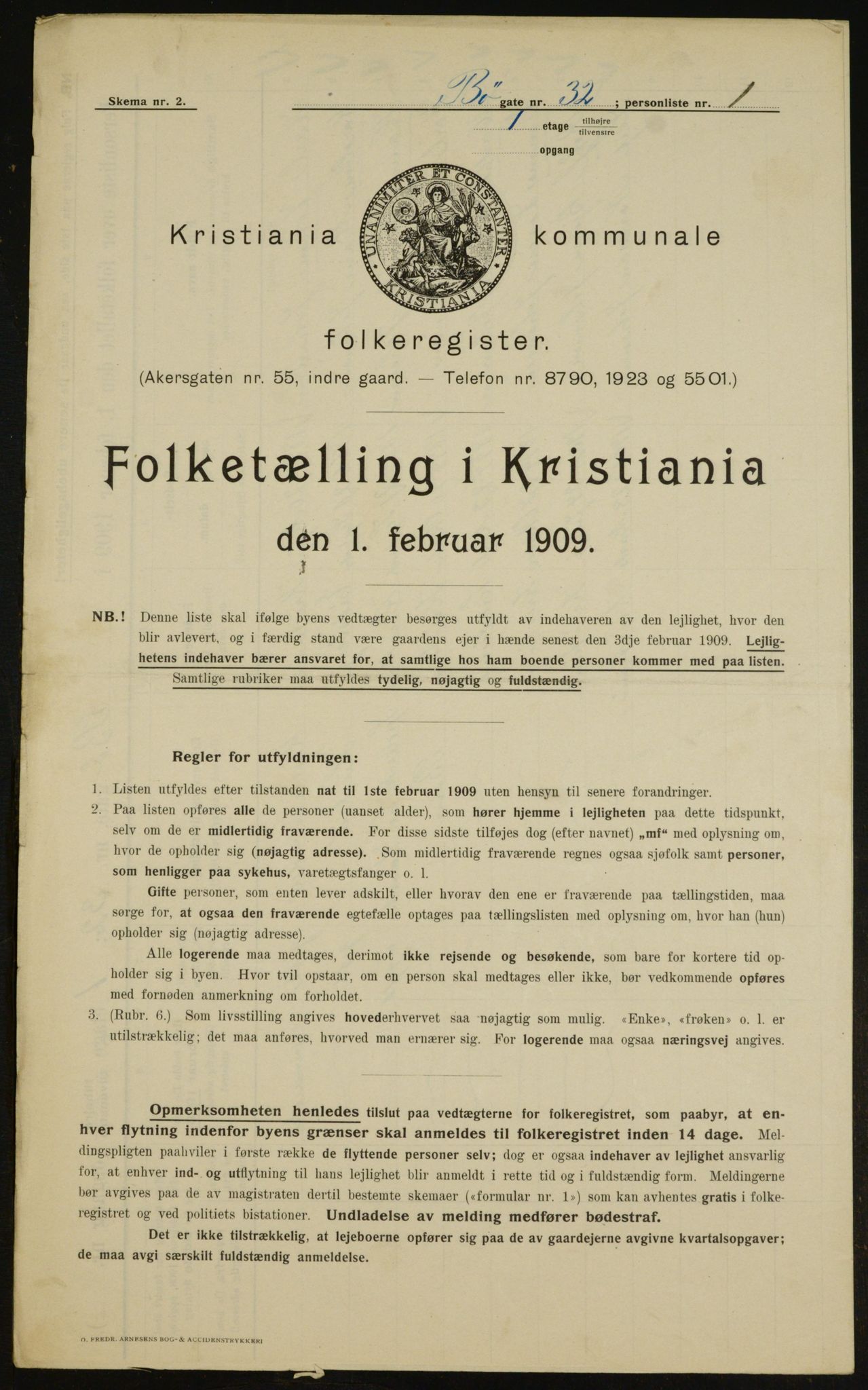 OBA, Municipal Census 1909 for Kristiania, 1909, p. 10214