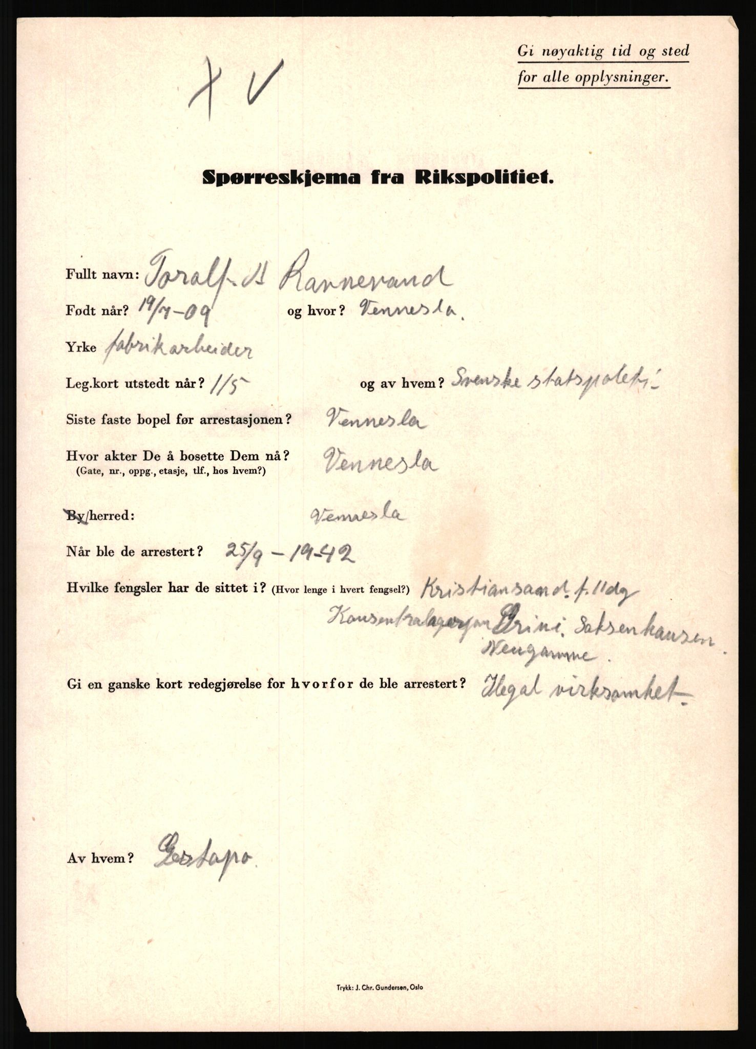 Rikspolitisjefen, AV/RA-S-1560/L/L0014: Pettersen, Aksel - Savosnick, Ernst, 1940-1945, p. 392