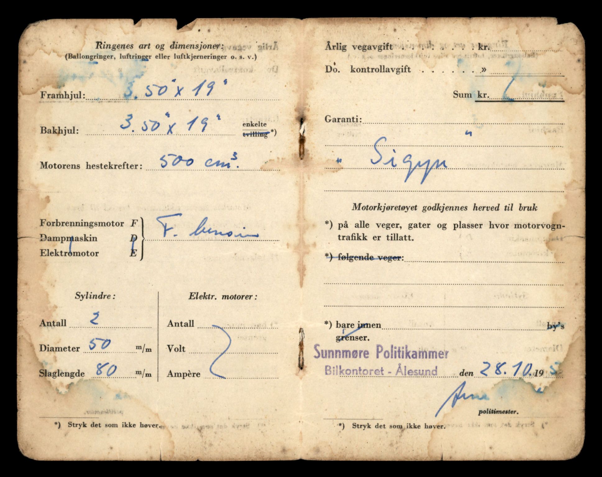 Møre og Romsdal vegkontor - Ålesund trafikkstasjon, AV/SAT-A-4099/F/Fe/L0037: Registreringskort for kjøretøy T 13031 - T 13179, 1927-1998, p. 204
