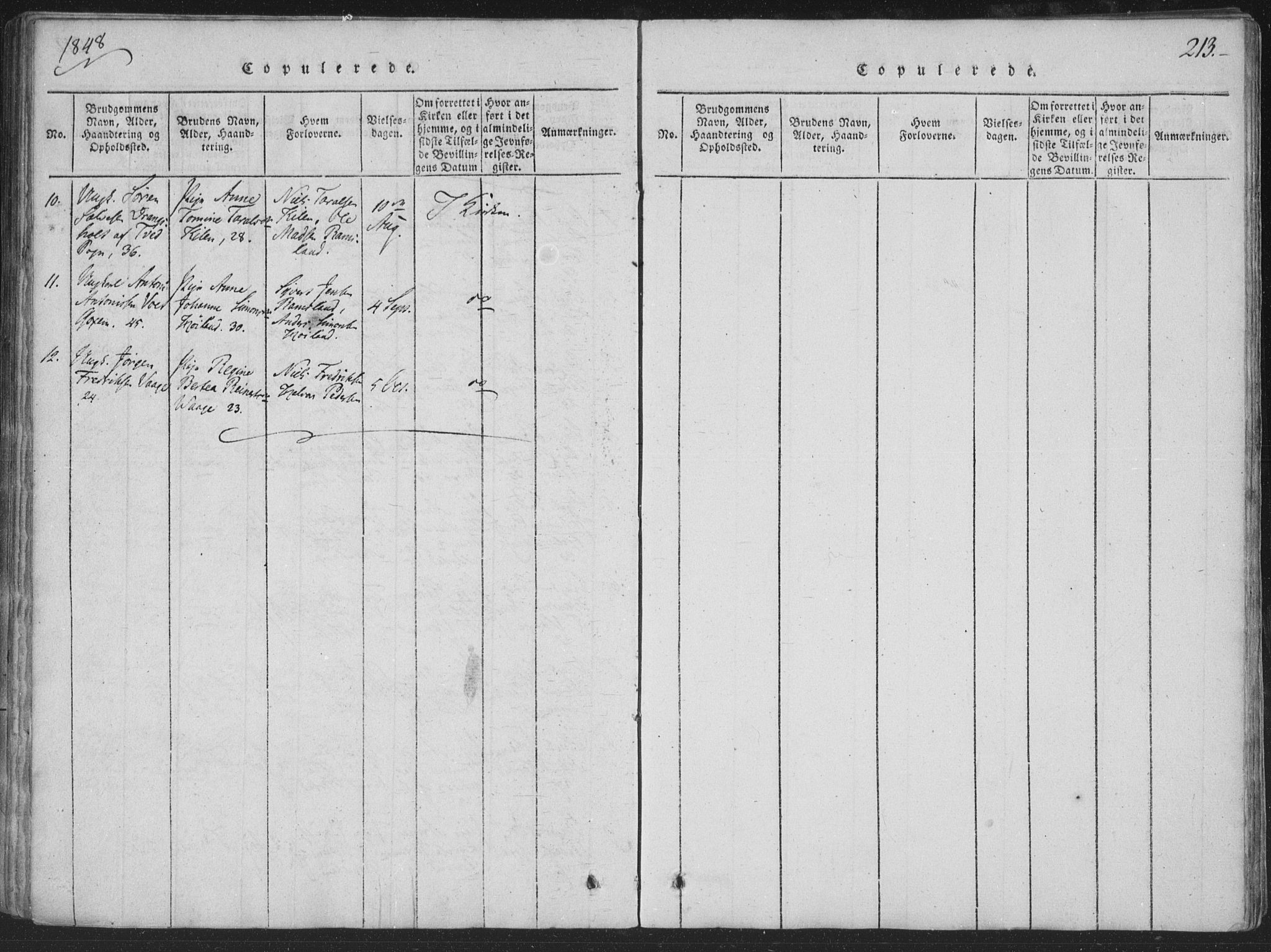 Sør-Audnedal sokneprestkontor, AV/SAK-1111-0039/F/Fa/Faa/L0001: Parish register (official) no. A 1, 1816-1848, p. 213