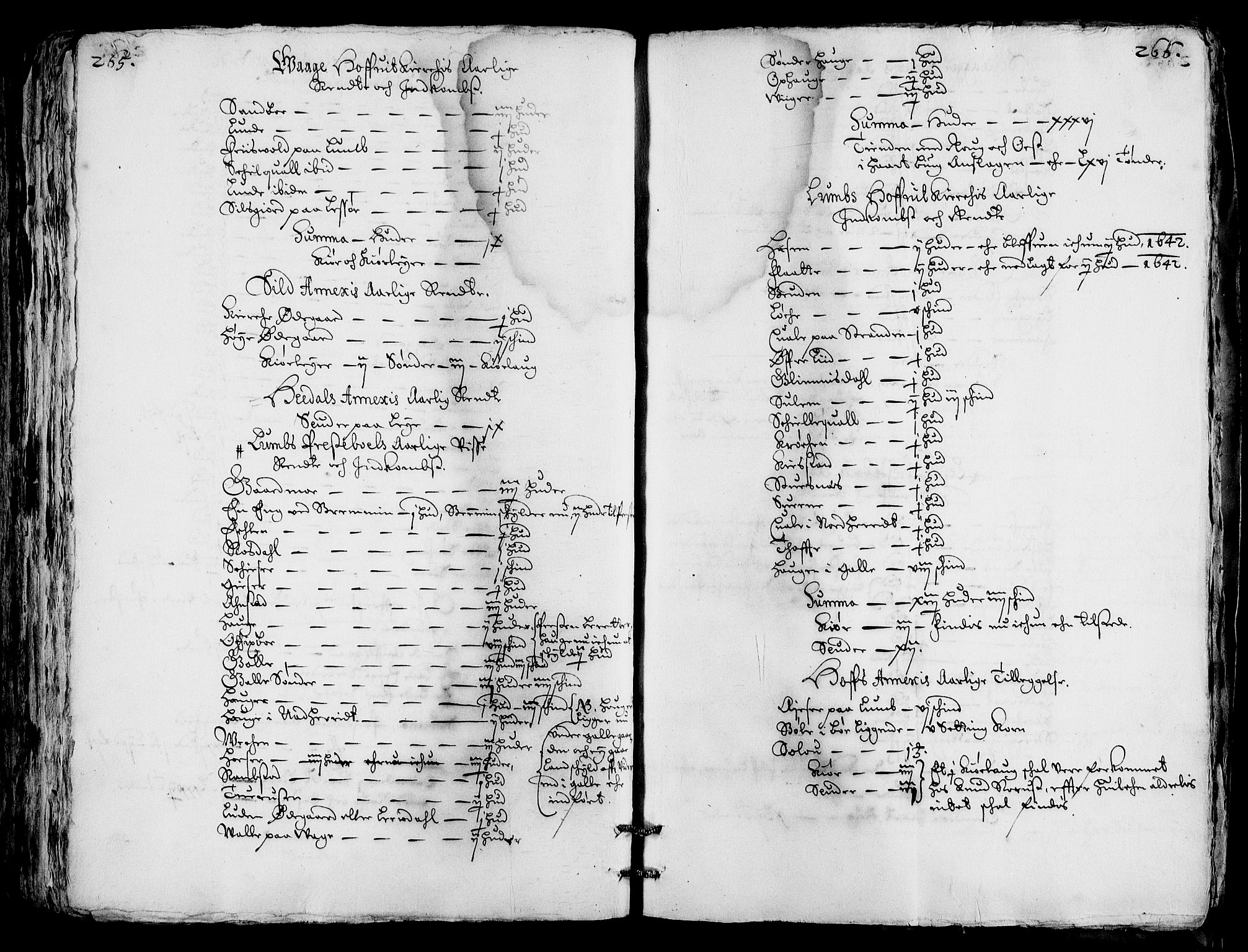 Rentekammeret inntil 1814, Realistisk ordnet avdeling, AV/RA-EA-4070/Fc/Fca/L0001/0004: [Ca I]  Akershus stift / Jordebok over kirkene og prestebolene i Oslo og Hamar stift, 1664, p. 265-266