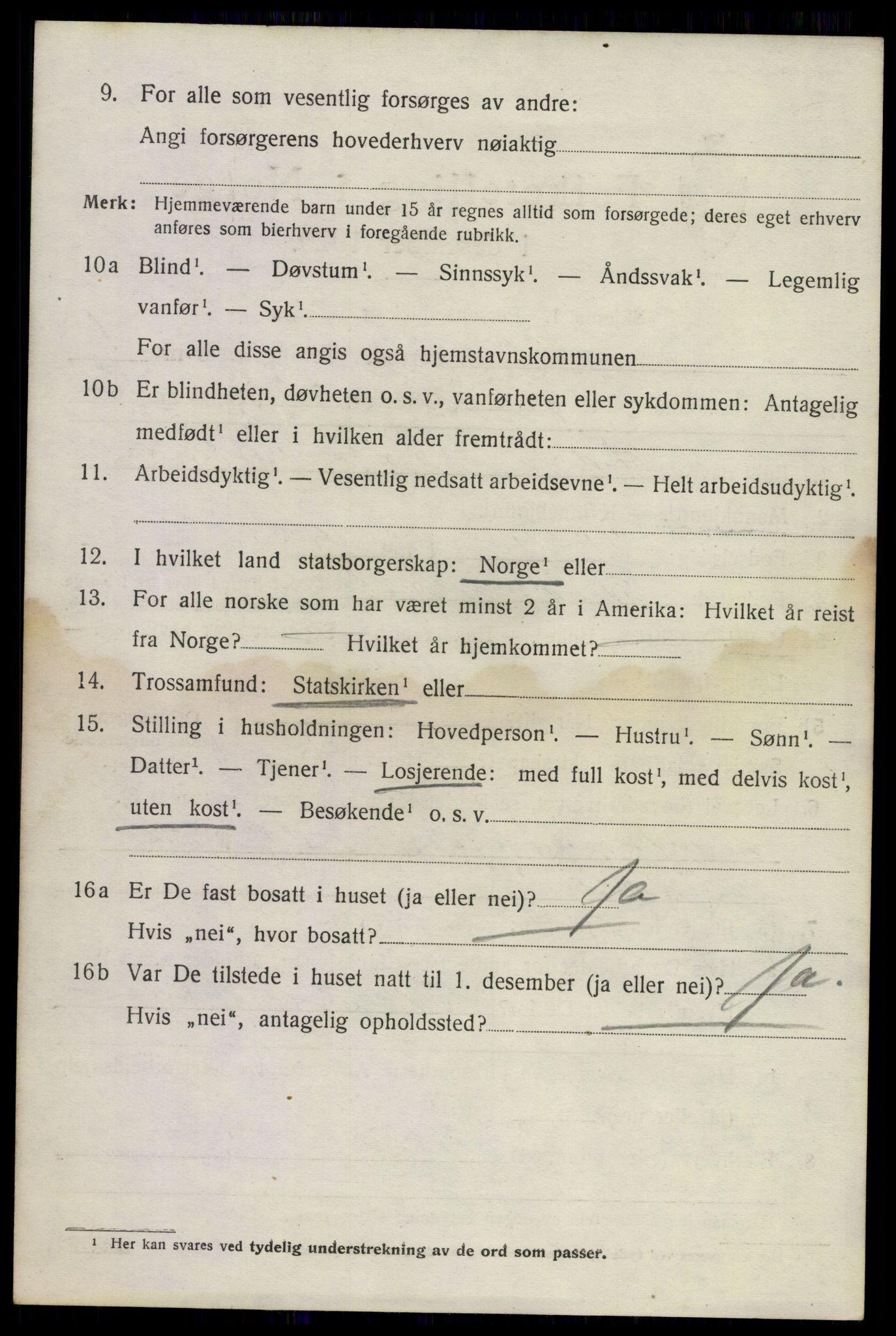 SAKO, 1920 census for Solum, 1920, p. 2253