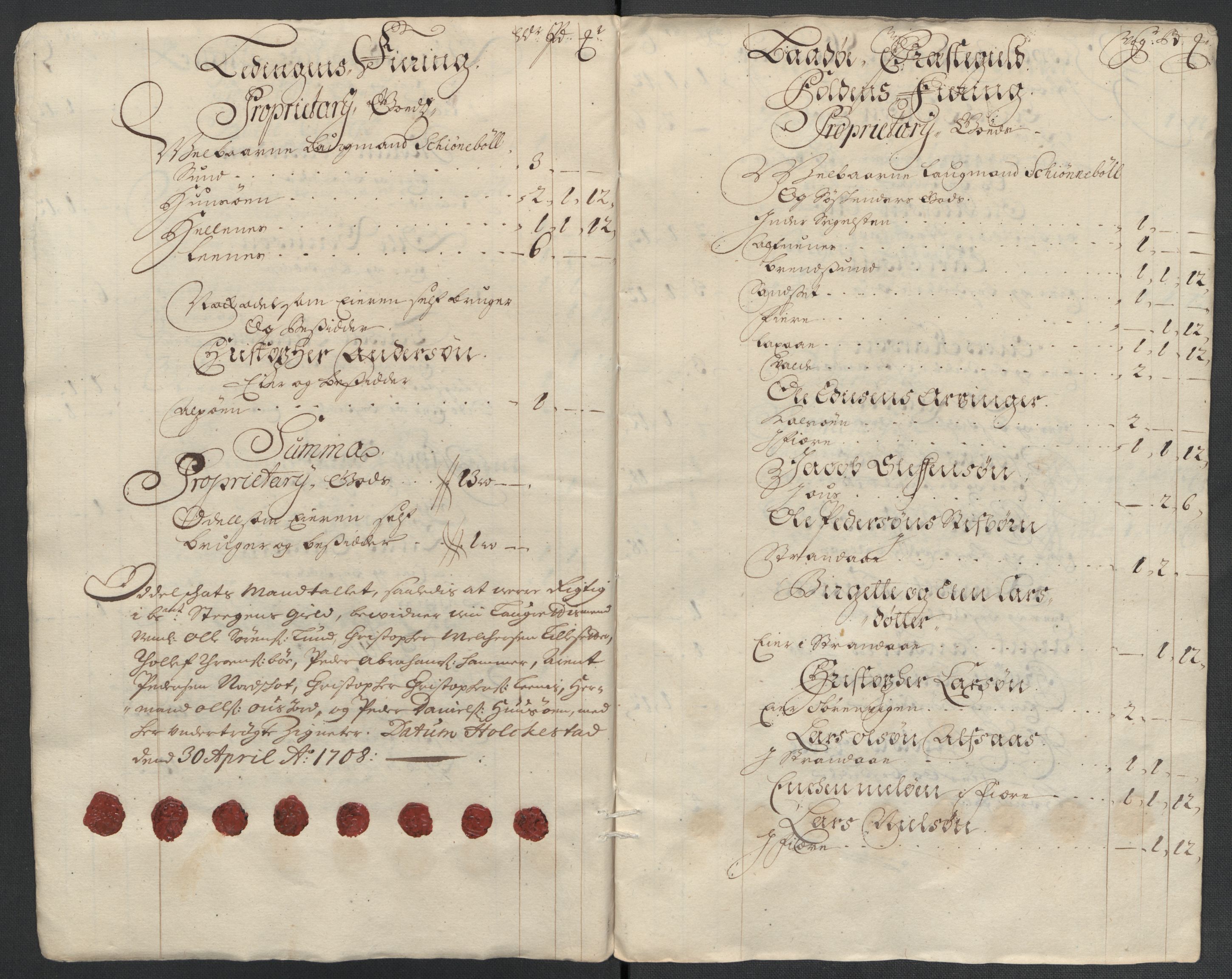 Rentekammeret inntil 1814, Reviderte regnskaper, Fogderegnskap, AV/RA-EA-4092/R66/L4581: Fogderegnskap Salten, 1707-1710, p. 263