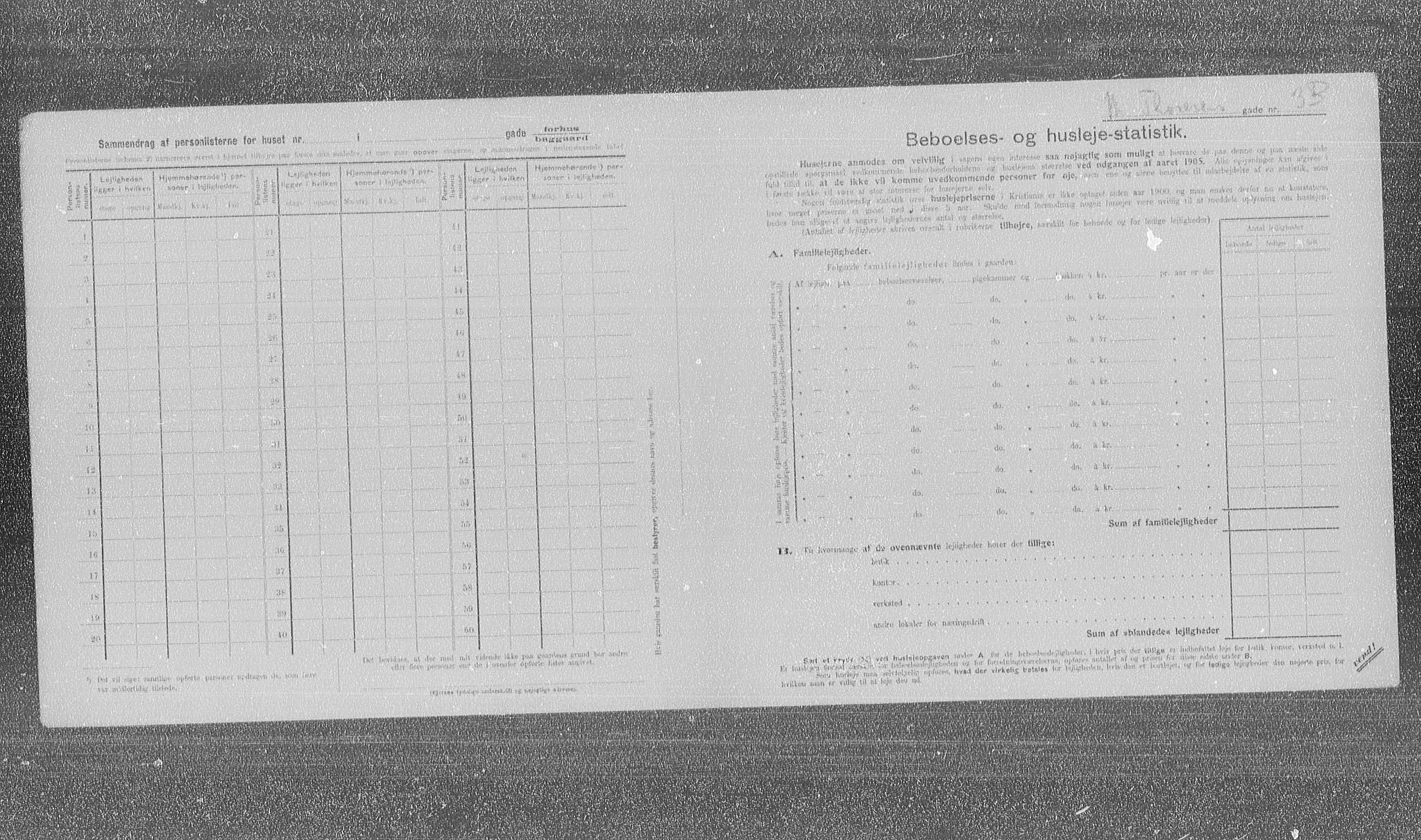 OBA, Municipal Census 1905 for Kristiania, 1905, p. 34446