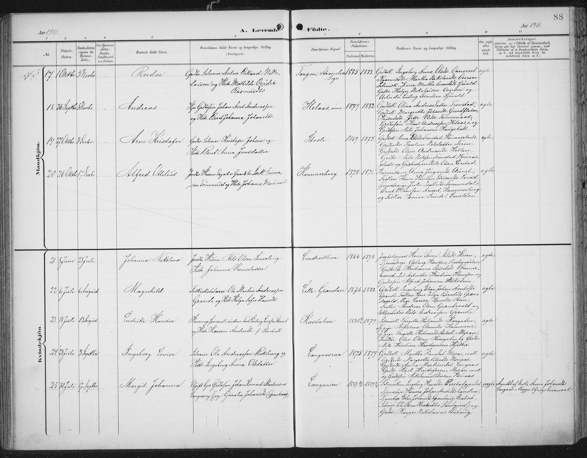 Ministerialprotokoller, klokkerbøker og fødselsregistre - Nord-Trøndelag, SAT/A-1458/701/L0011: Parish register (official) no. 701A11, 1899-1915, p. 88