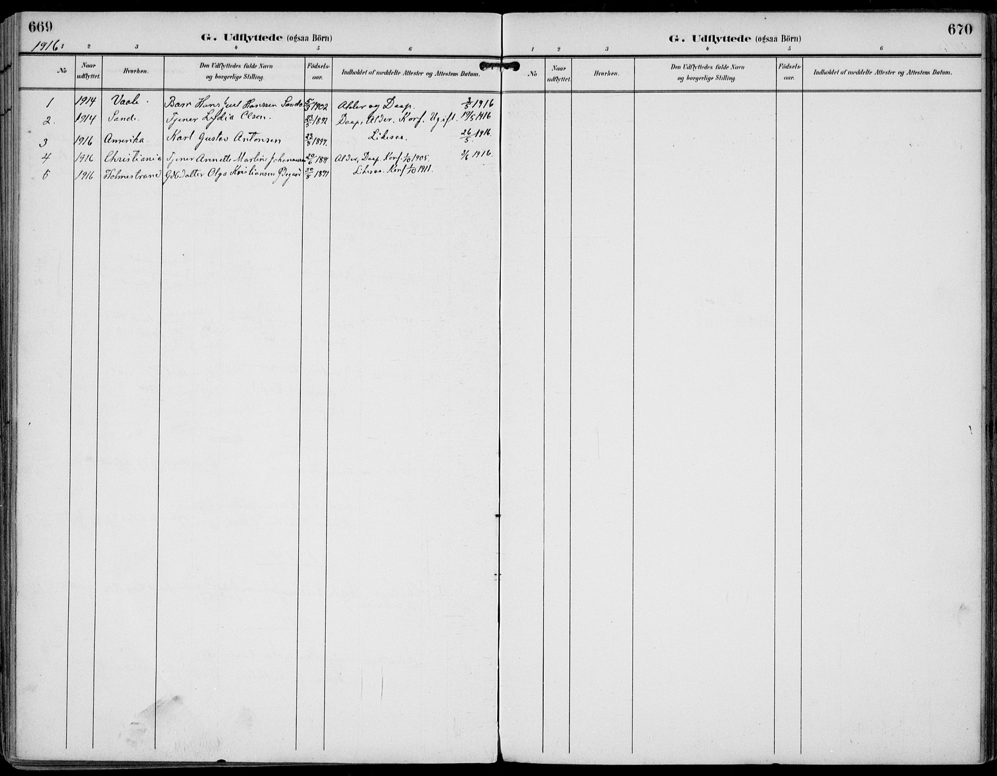 Strømm kirkebøker, AV/SAKO-A-322/F/Fa/L0005: Parish register (official) no. I 5, 1898-1919, p. 669-670