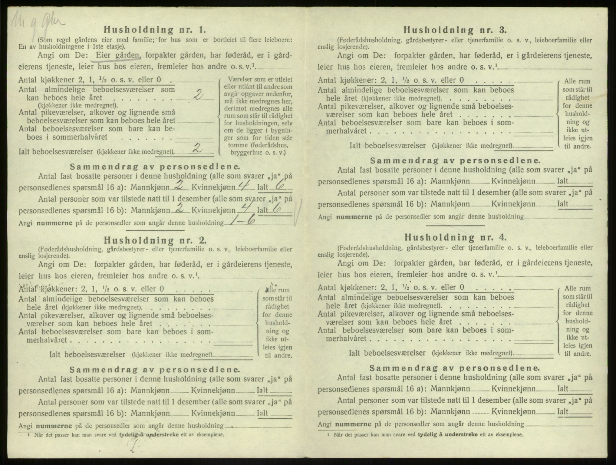 SAB, 1920 census for Nord-Vågsøy, 1920, p. 119