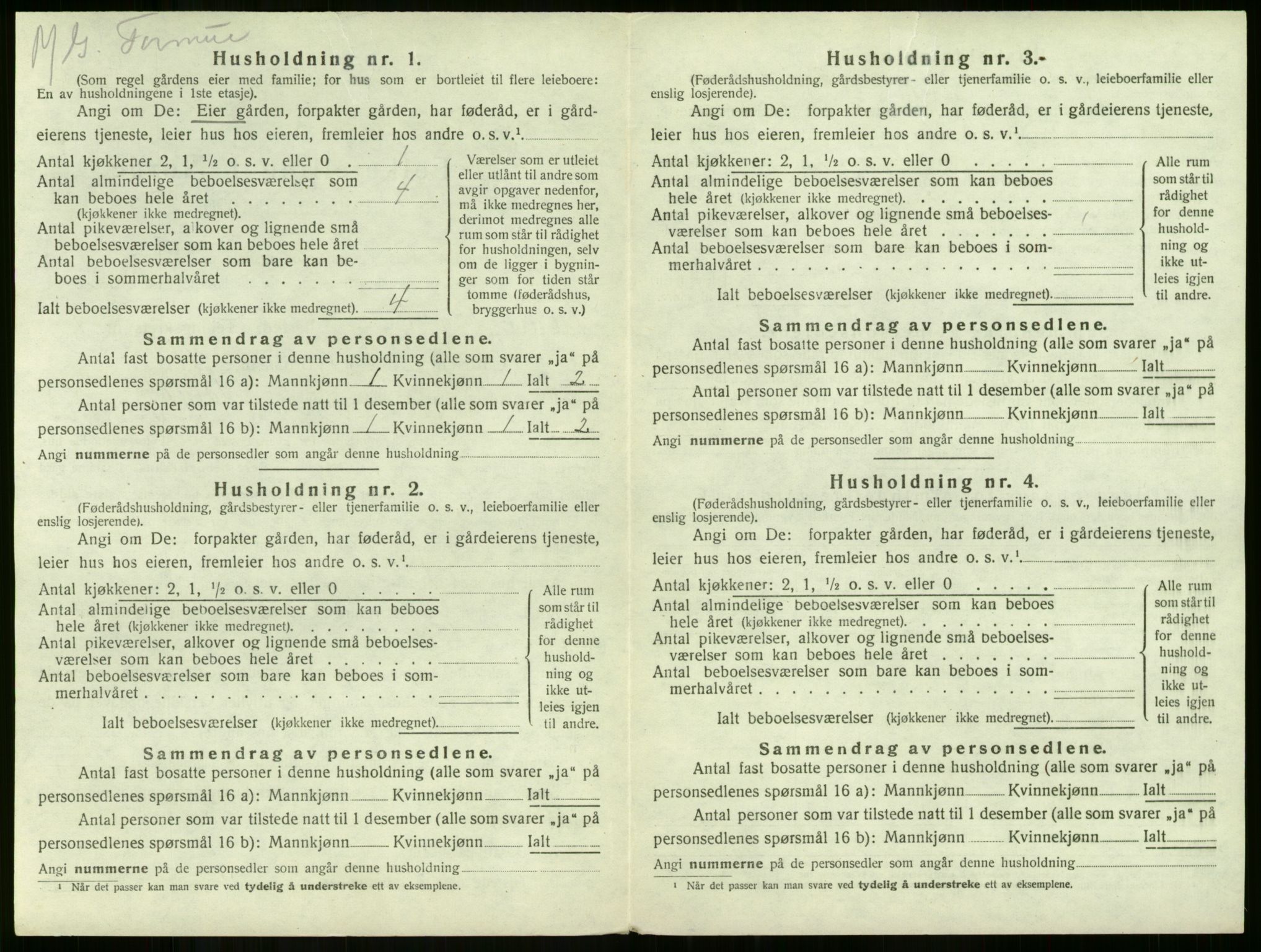 SAKO, 1920 census for Våle, 1920, p. 62