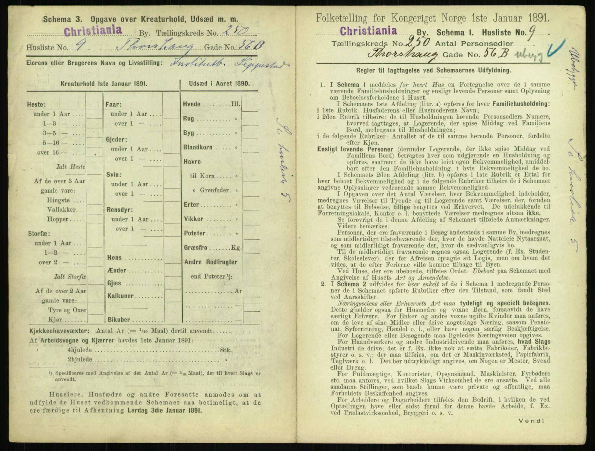 RA, 1891 census for 0301 Kristiania, 1891, p. 152733