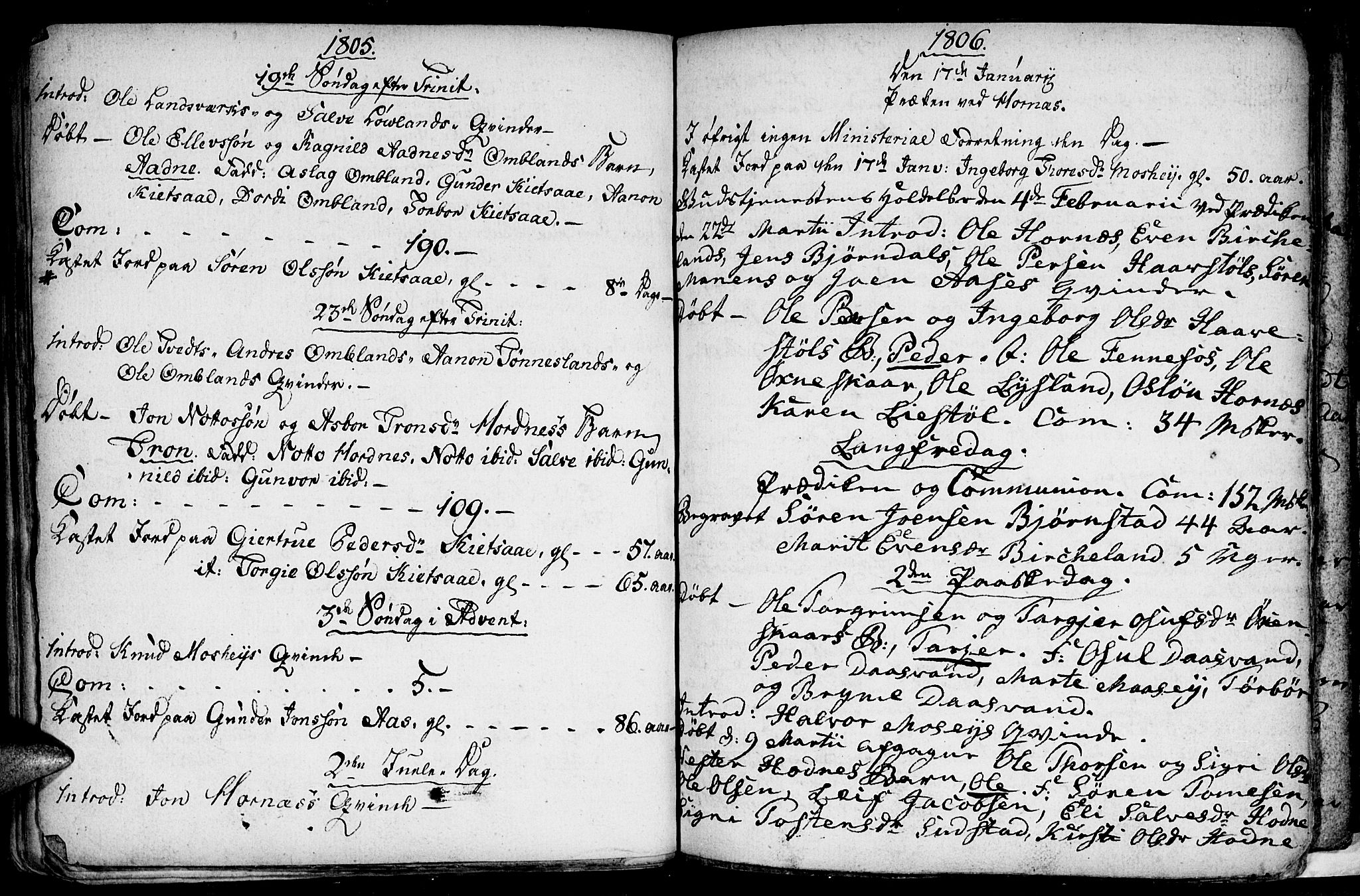 Evje sokneprestkontor, SAK/1111-0008/F/Fa/Fab/L0002: Parish register (official) no. A 2, 1765-1816, p. 108
