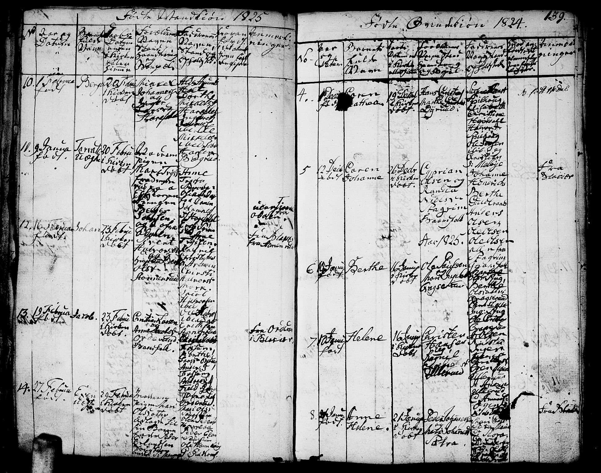 Aurskog prestekontor Kirkebøker, SAO/A-10304a/F/Fa/L0005: Parish register (official) no. I 5, 1814-1829, p. 139