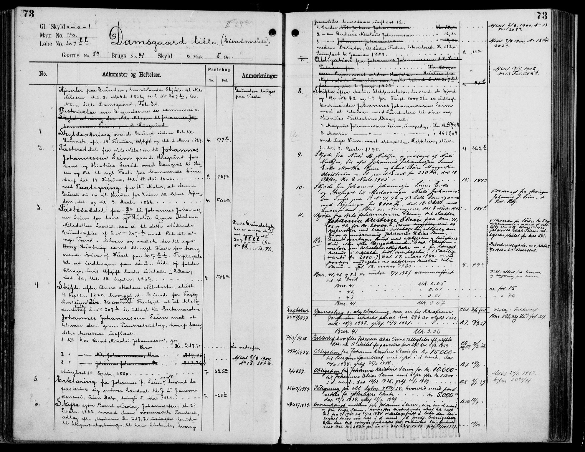 Midhordland sorenskriveri, AV/SAB-A-3001/1/G/Ga/Gab/L0113: Mortgage register no. II.A.b.113, p. 73