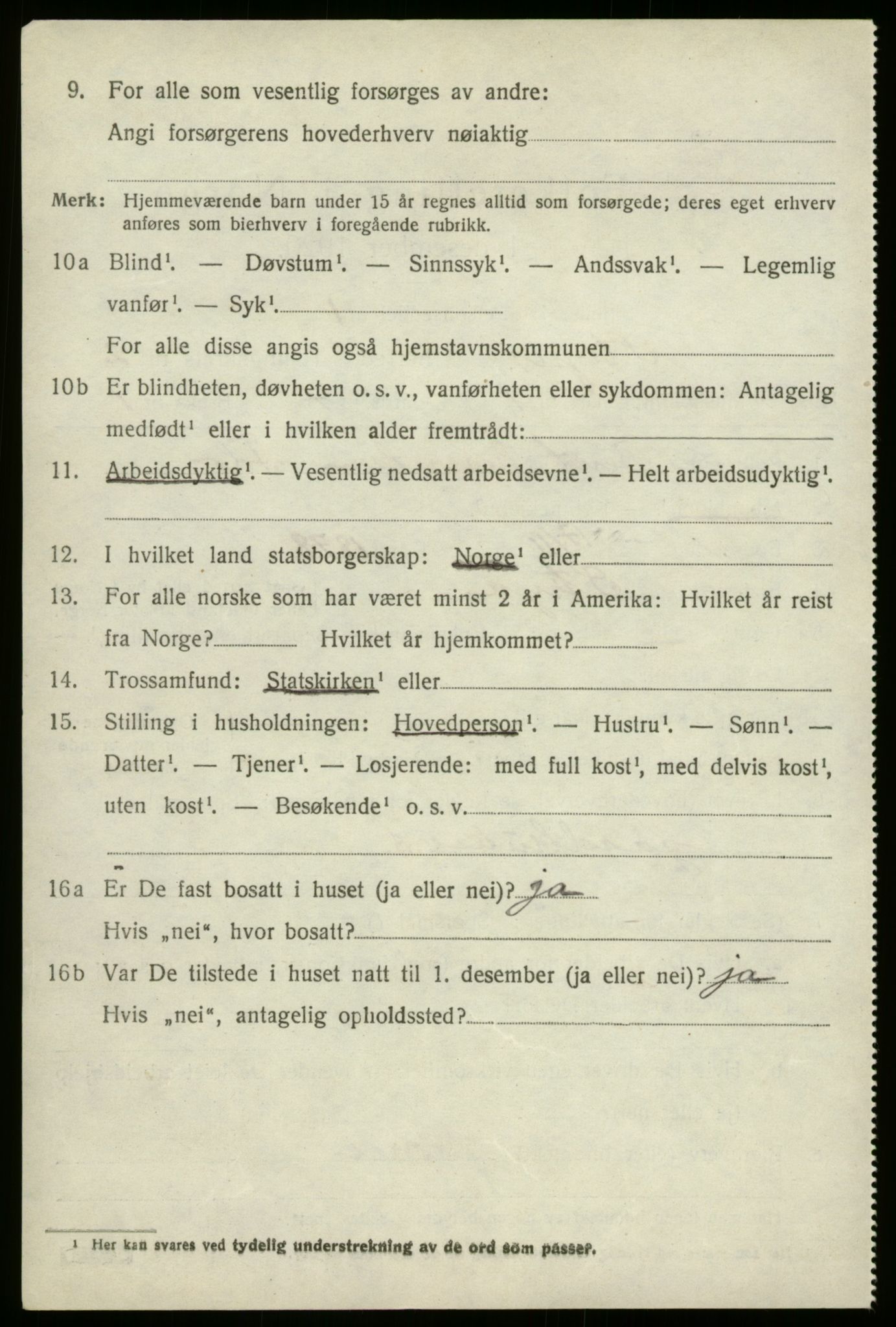 SAB, 1920 census for Stryn, 1920, p. 1075