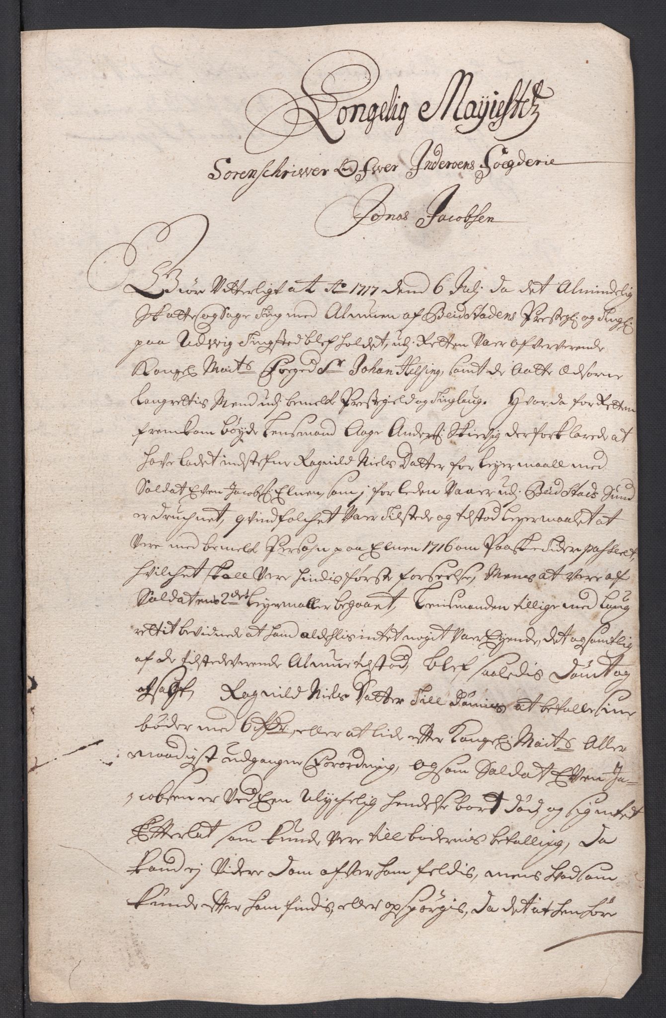 Rentekammeret inntil 1814, Reviderte regnskaper, Fogderegnskap, AV/RA-EA-4092/R63/L4325: Fogderegnskap Inderøy, 1717, p. 222