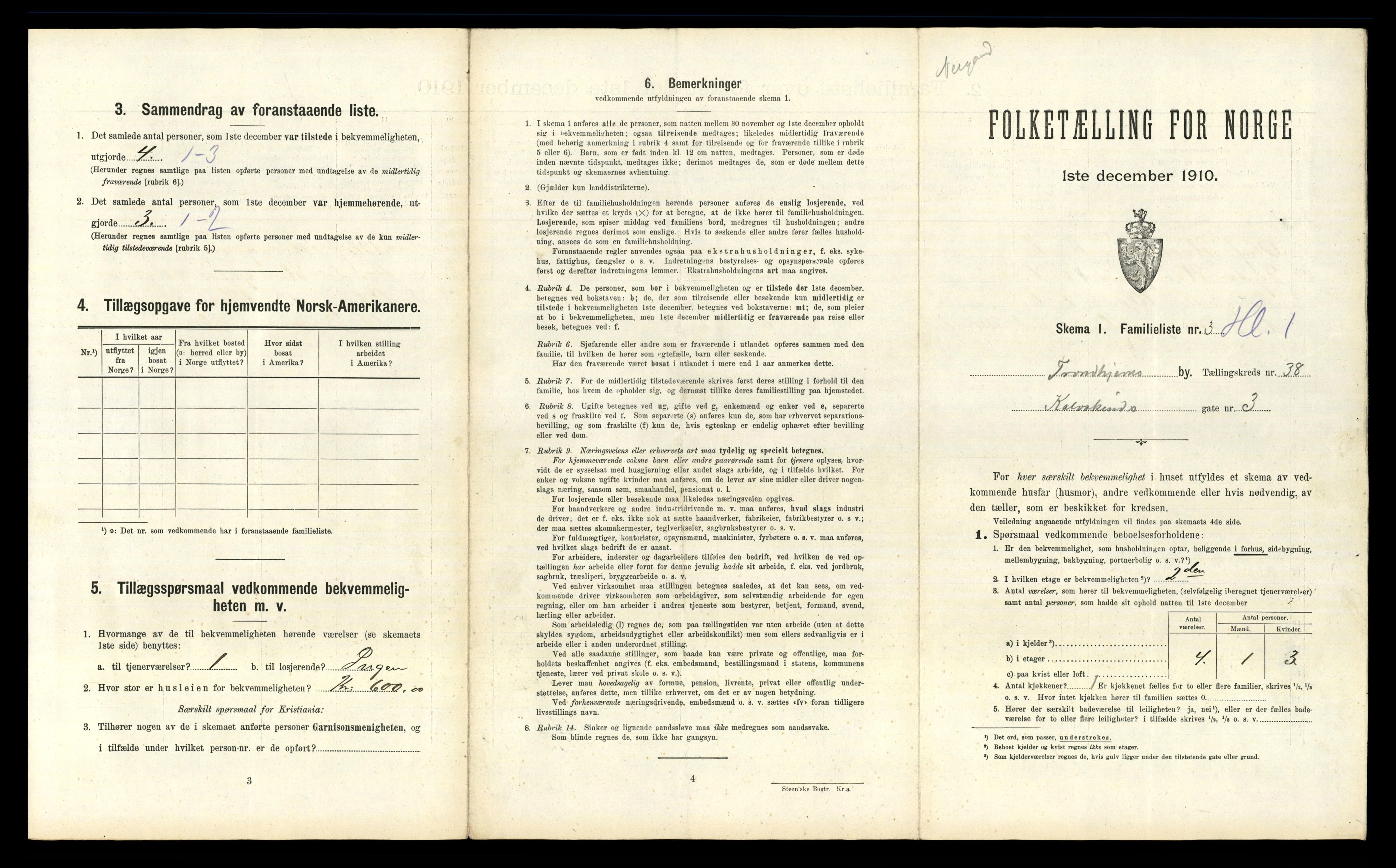 RA, 1910 census for Trondheim, 1910, p. 10129